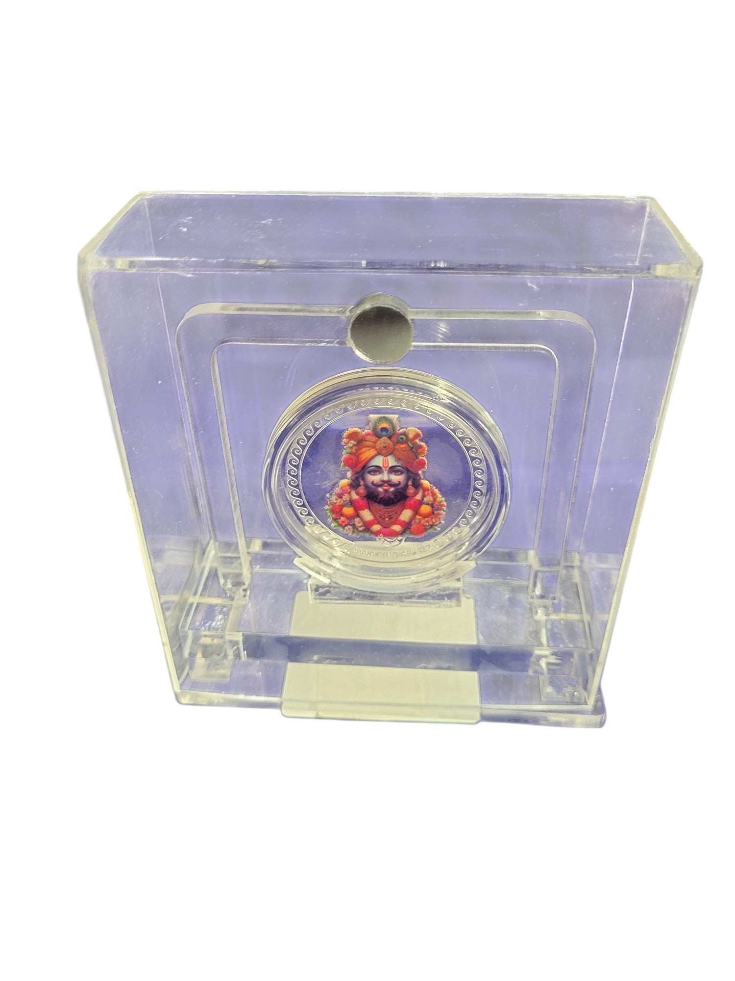 COLOUR COIN TROPHY SET IN ACRYLIC BOX KHATU SHYAM
