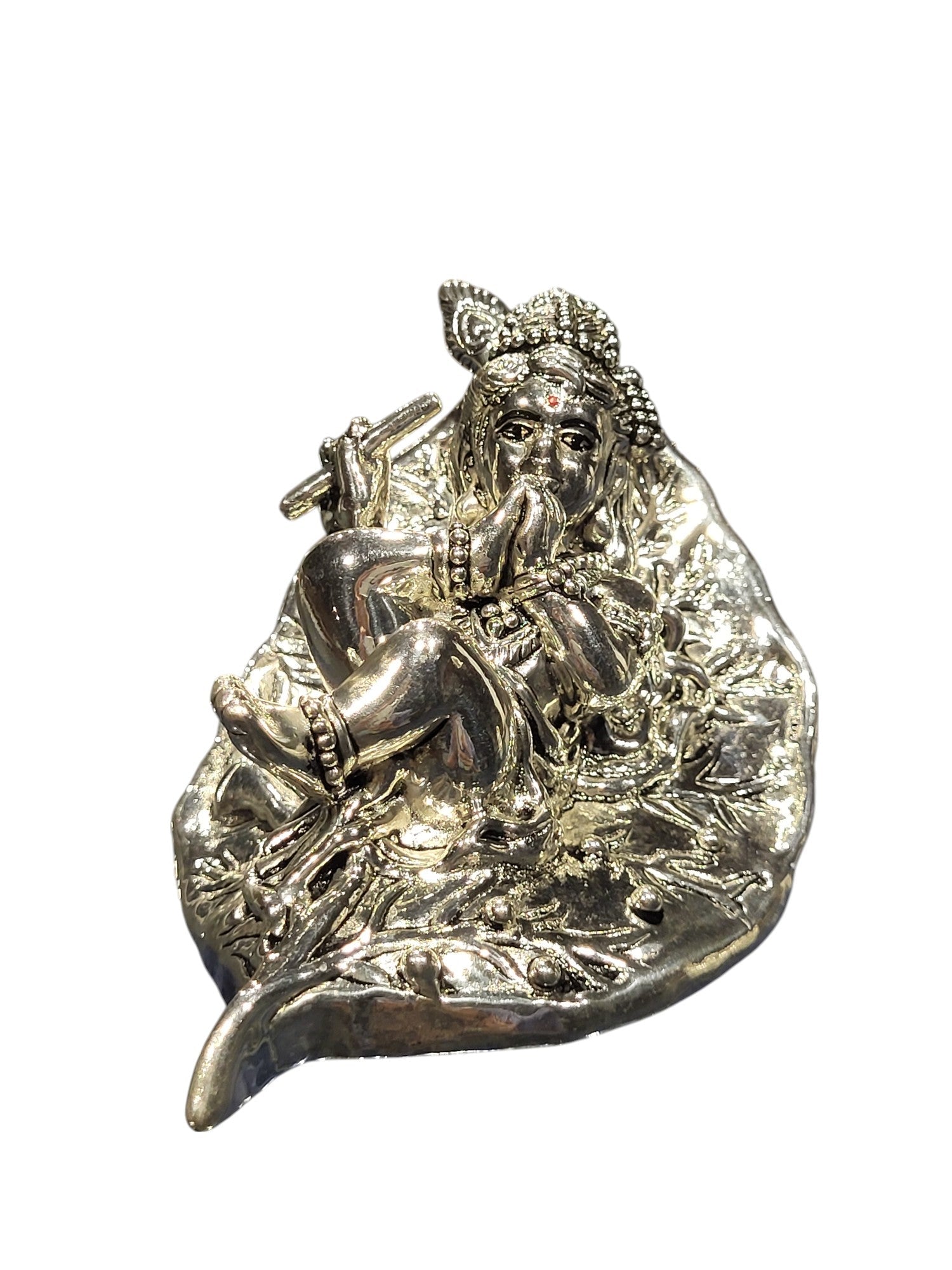 BAL KRISHNA IDOL ON A BANYAN LEAF