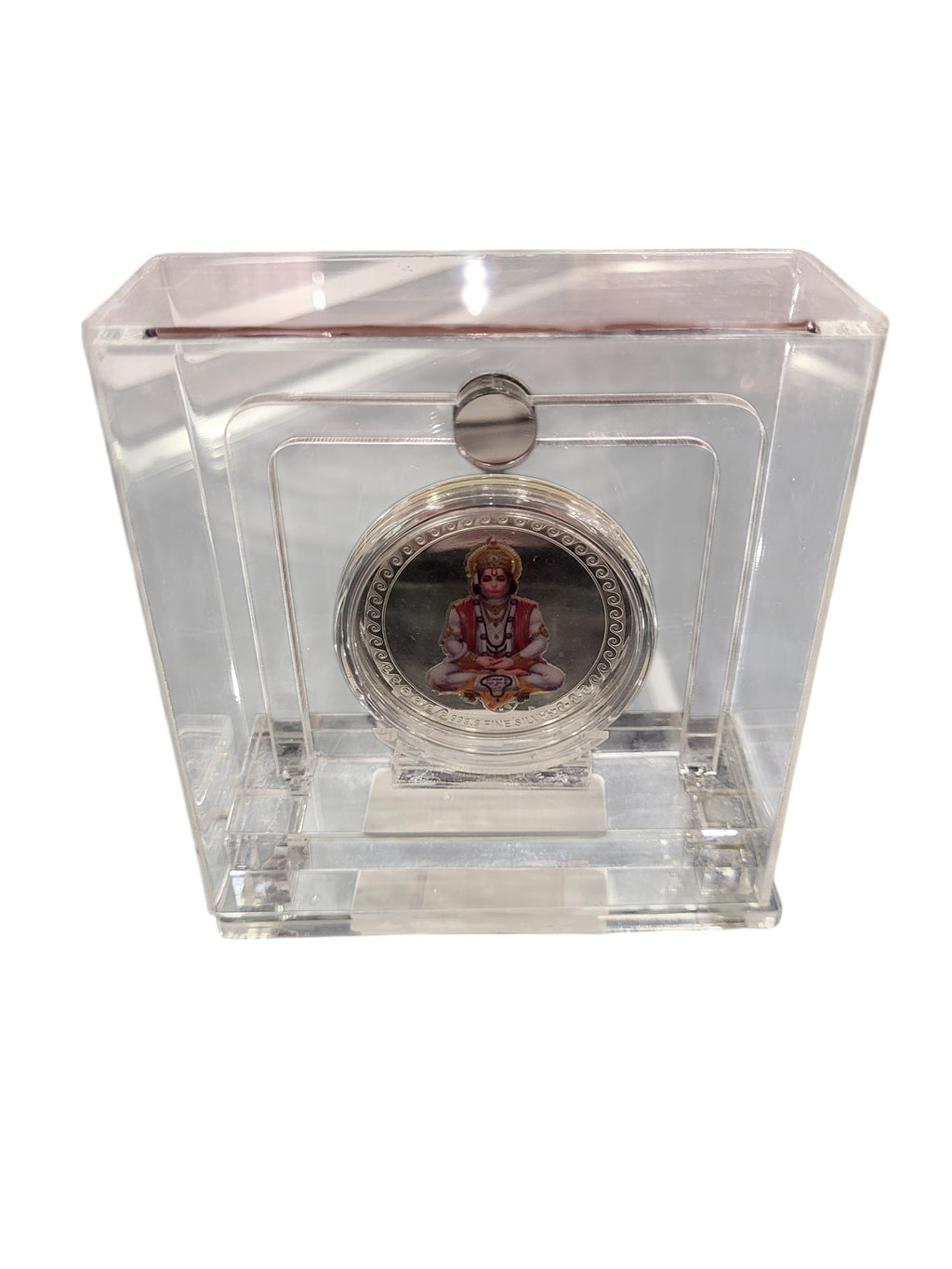 COLOUR COIN TROPHY SET IN ACRYLIC BOX HANUMAN