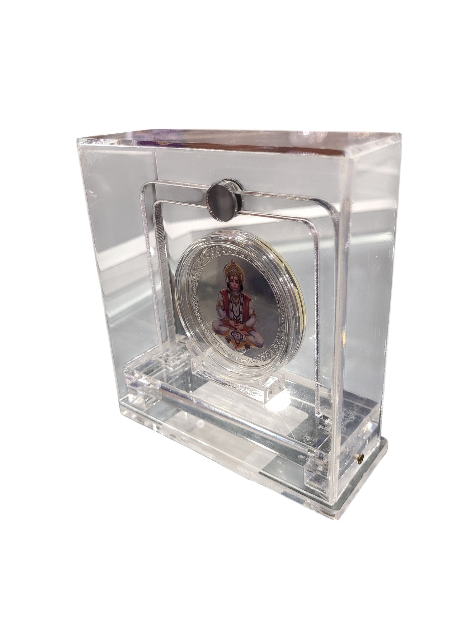 COLOUR COIN TROPHY SET IN ACRYLIC BOX HANUMAN