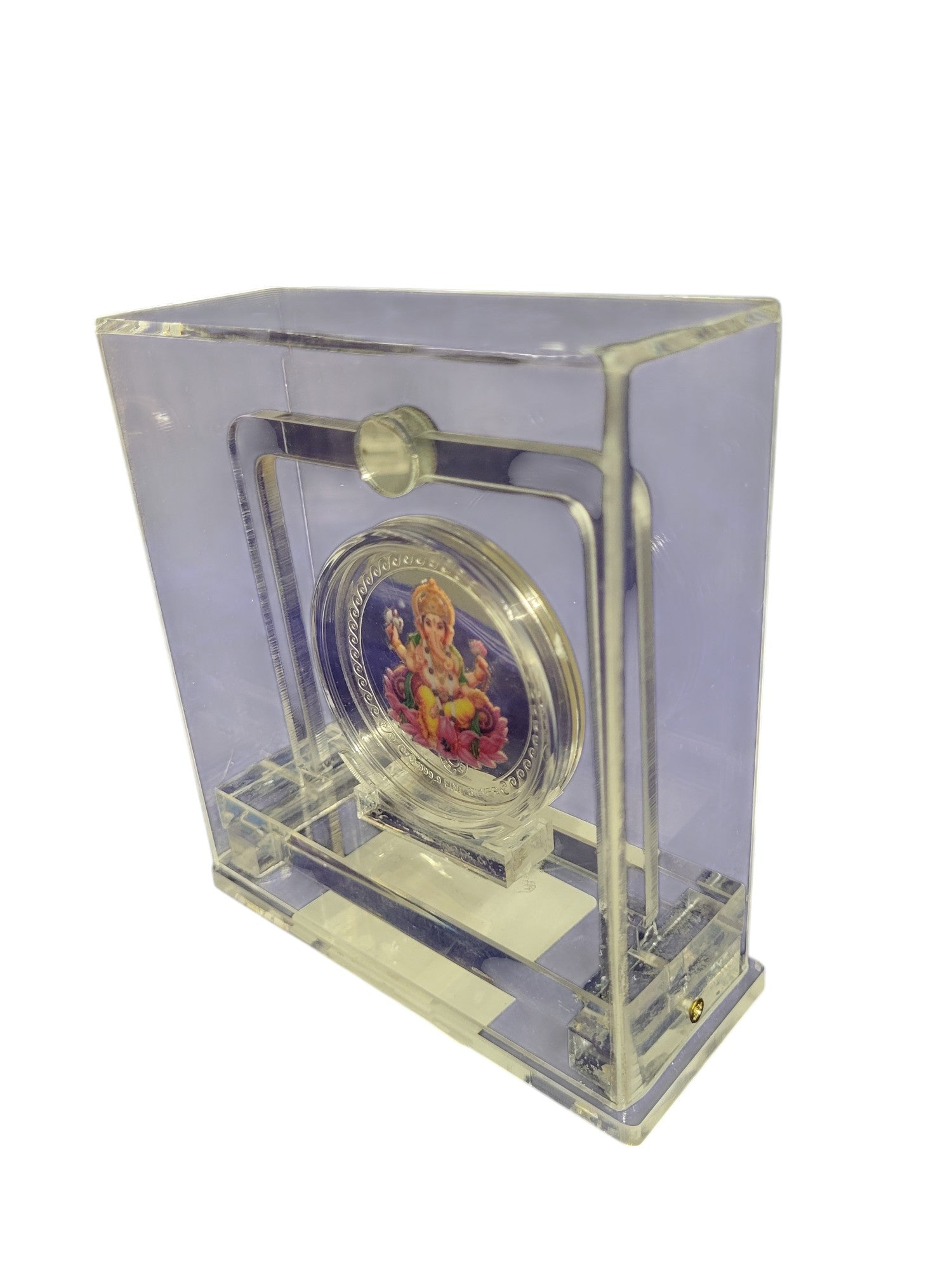 COLOUR COIN TROPHY SET IN ACRYLIC BOX GANESHJI