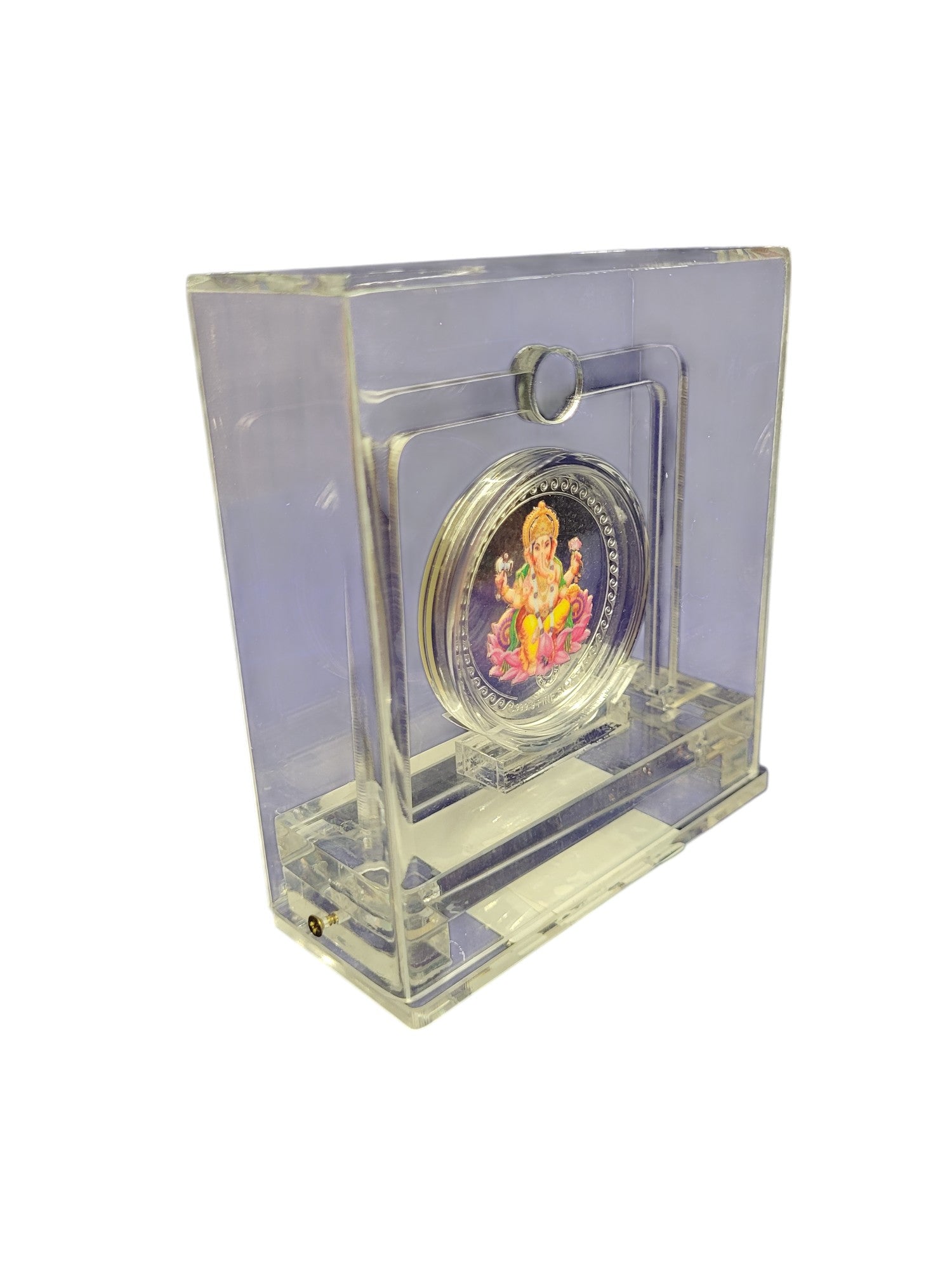 COLOUR COIN TROPHY SET IN ACRYLIC BOX GANESHJI
