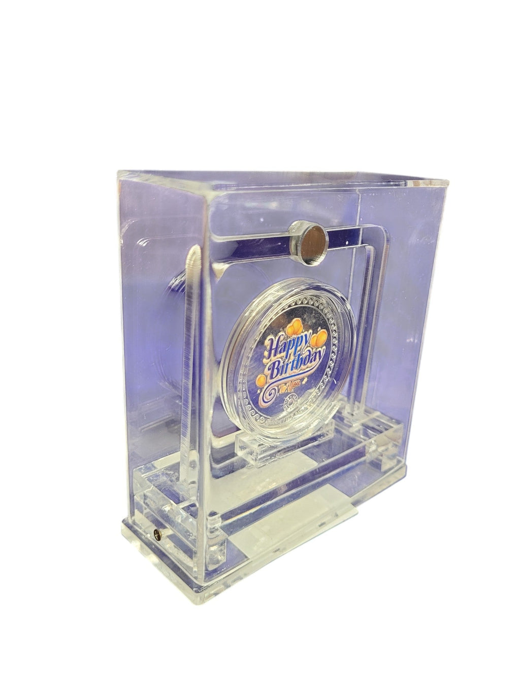 COLOUR COIN TROPHY SET IN ACRYLIC BOX HBD