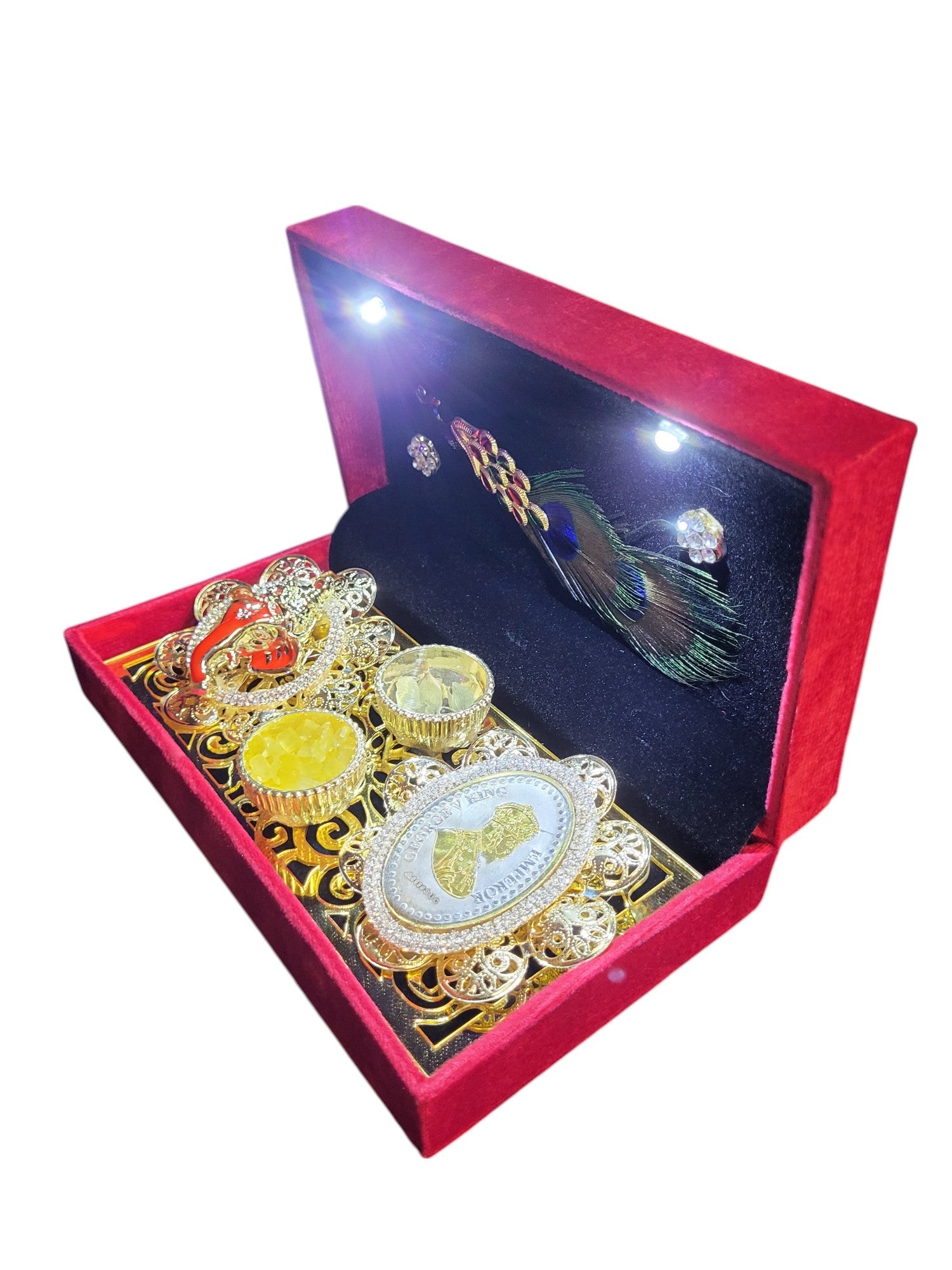 10GM COIN PACK WITH LORD GANESHA IN LED BOX