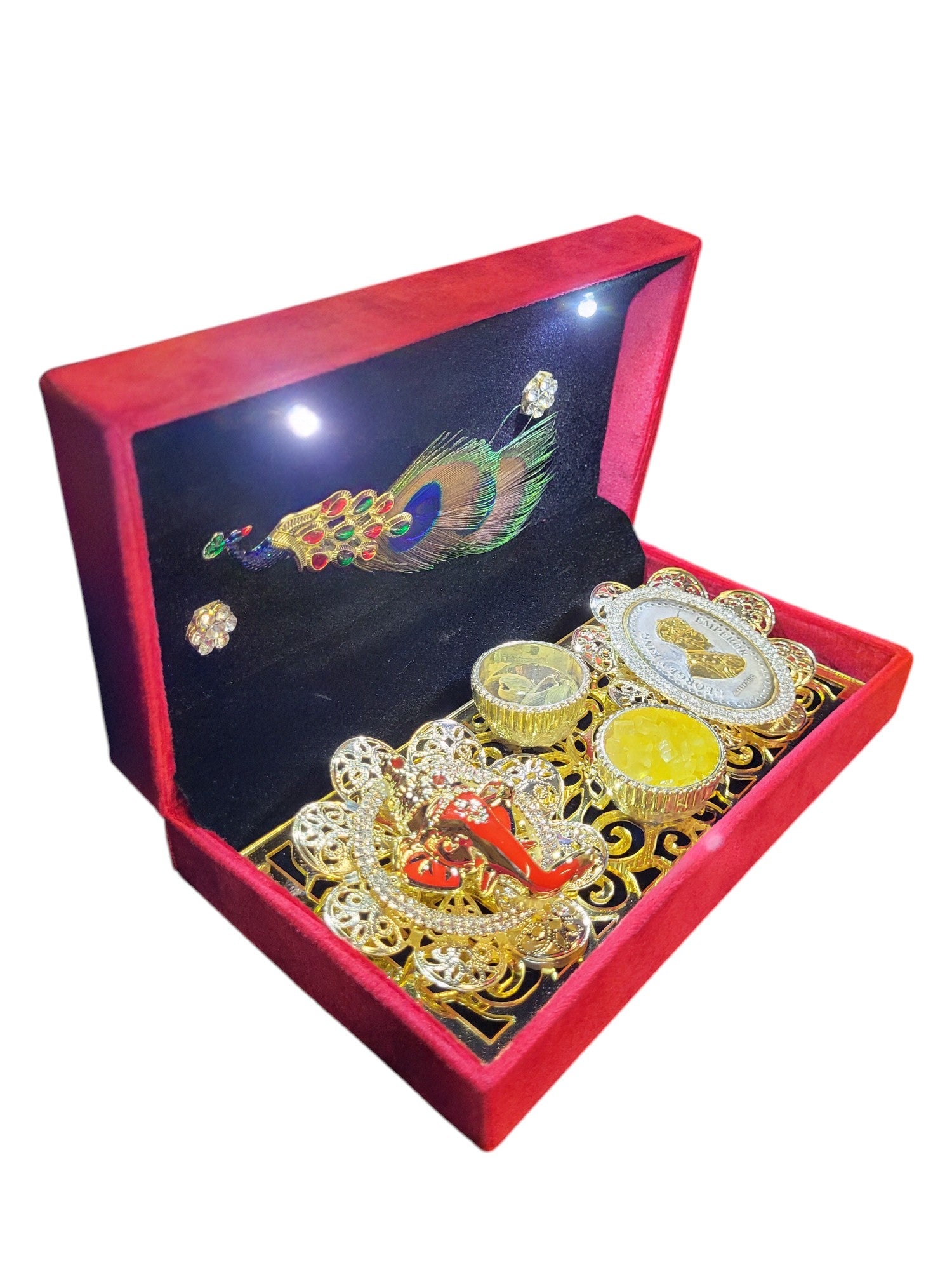 10GM COIN PACK WITH LORD GANESHA IN LED BOX