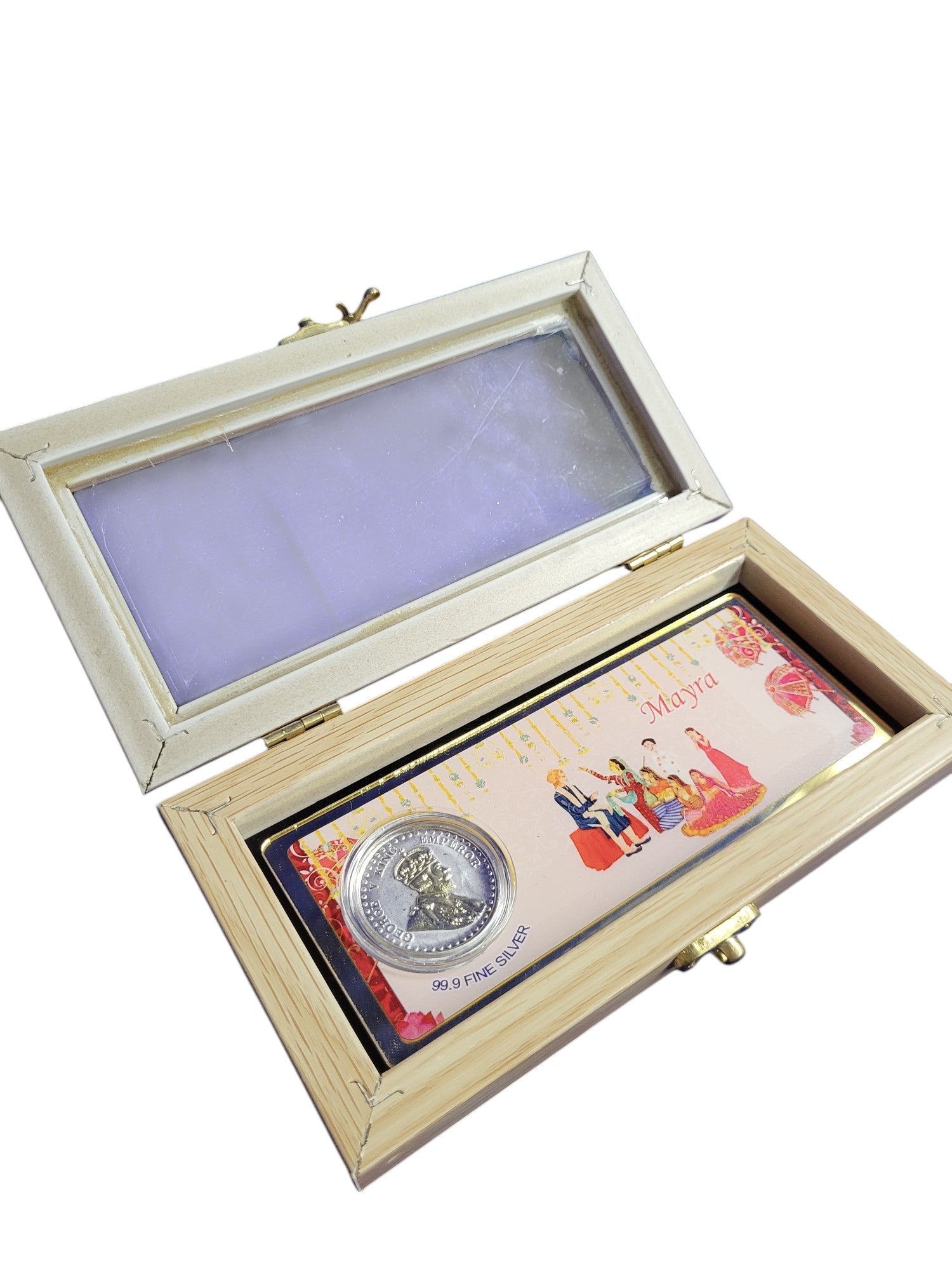 MAYARA ENVELOPE WITH WOOD BOX