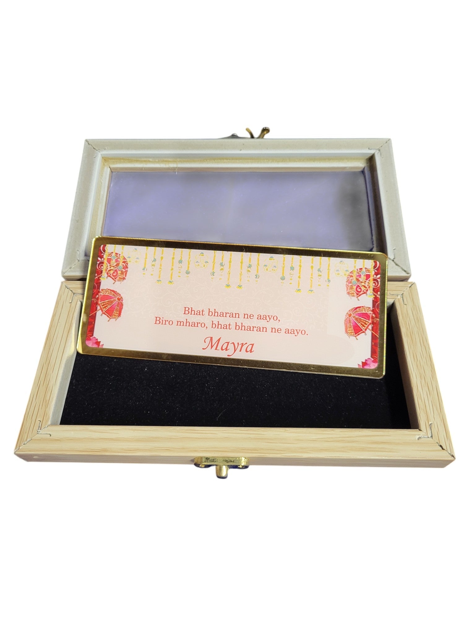 MAYARA ENVELOPE WITH WOOD BOX