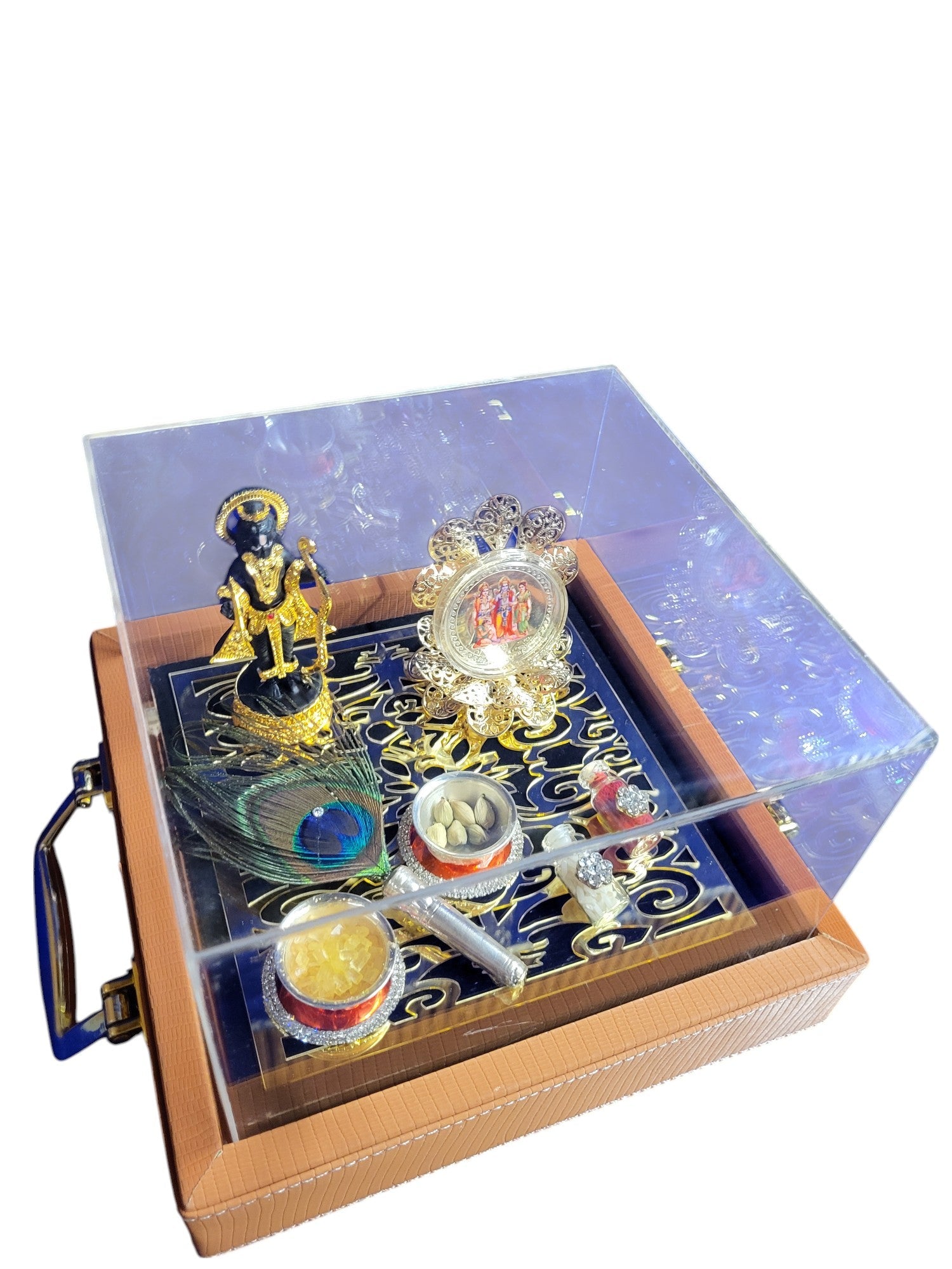 RAM DARBAR COLOUR COIN SET WITH KATORI IN ACRYLIC BOX