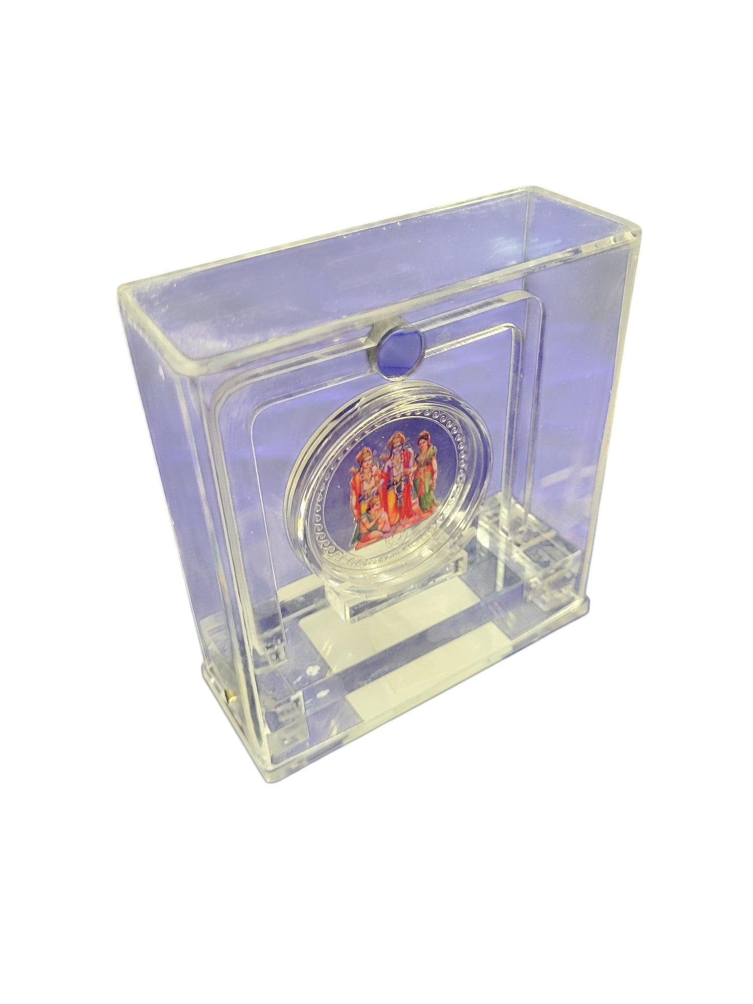 COLOUR COIN TROPHY SET IN ACRYLIC BOX RAM