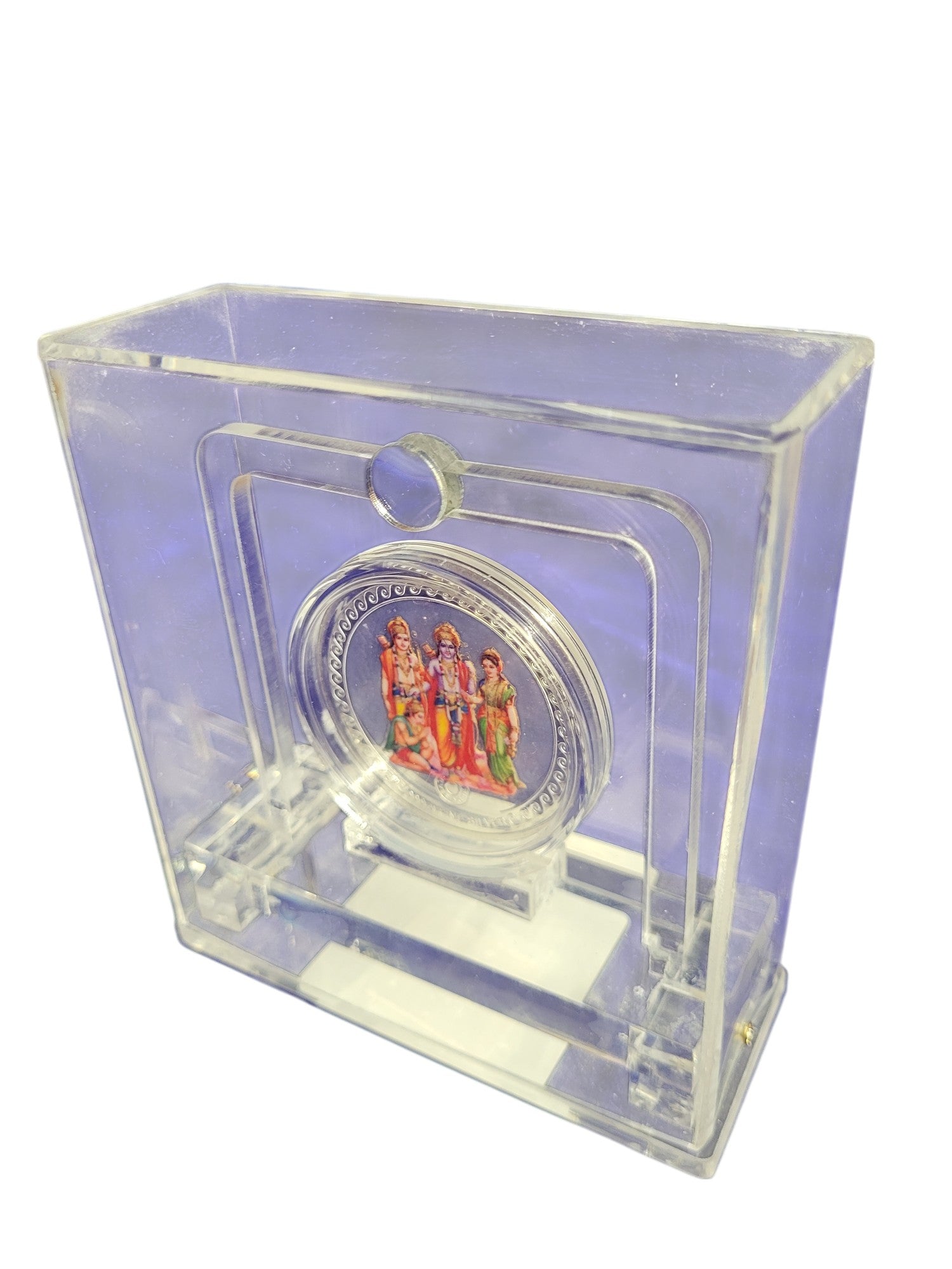 COLOUR COIN TROPHY SET IN ACRYLIC BOX RAM
