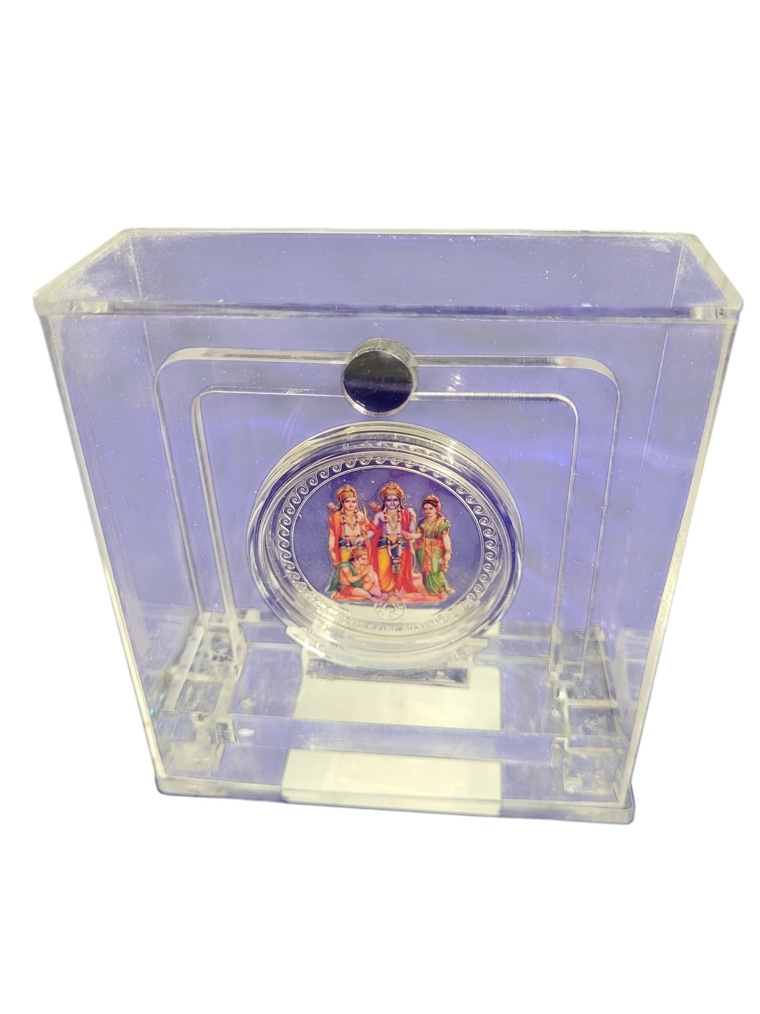 COLOUR COIN TROPHY SET IN ACRYLIC BOX RAM