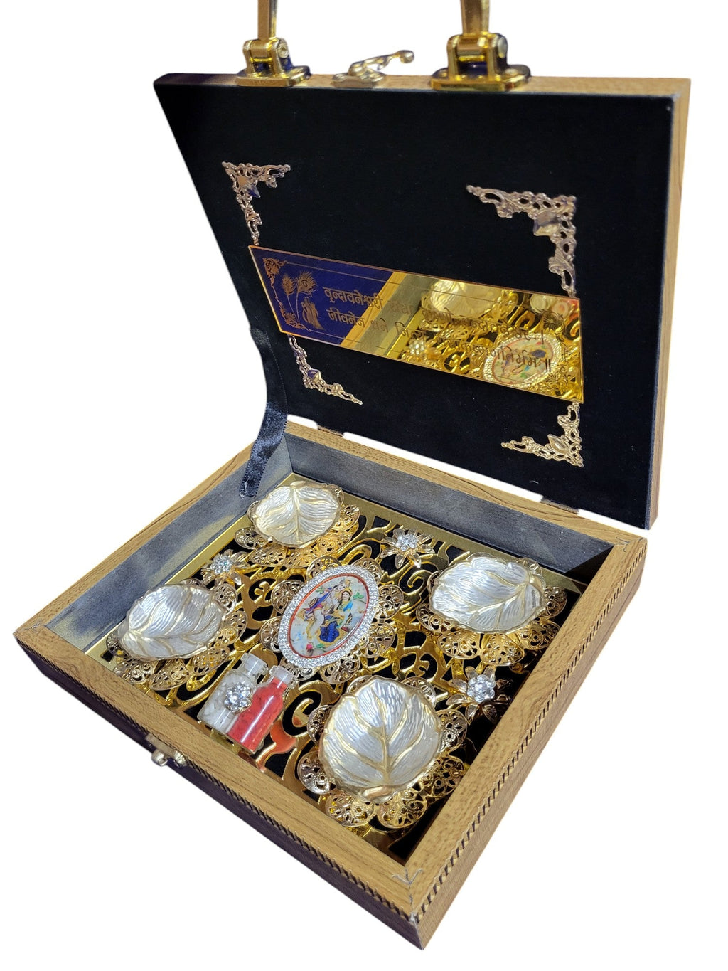 4 BOWL SET WITH COLOUR RADHA KRISHNA