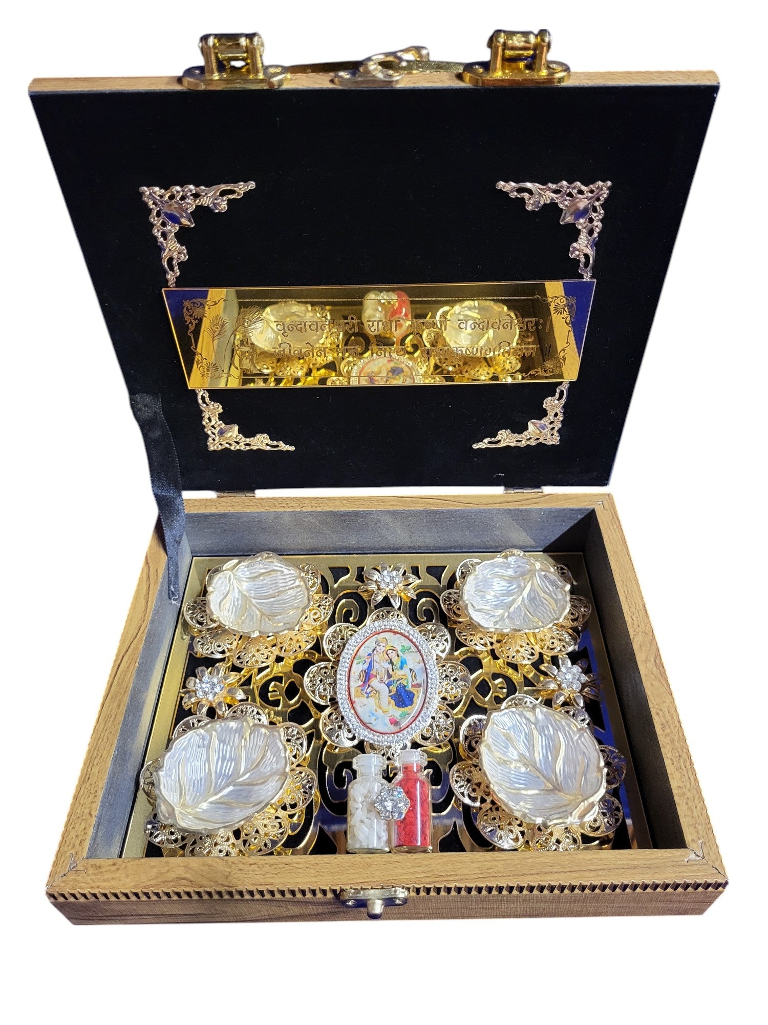 4 BOWL SET WITH COLOUR RADHA KRISHNA