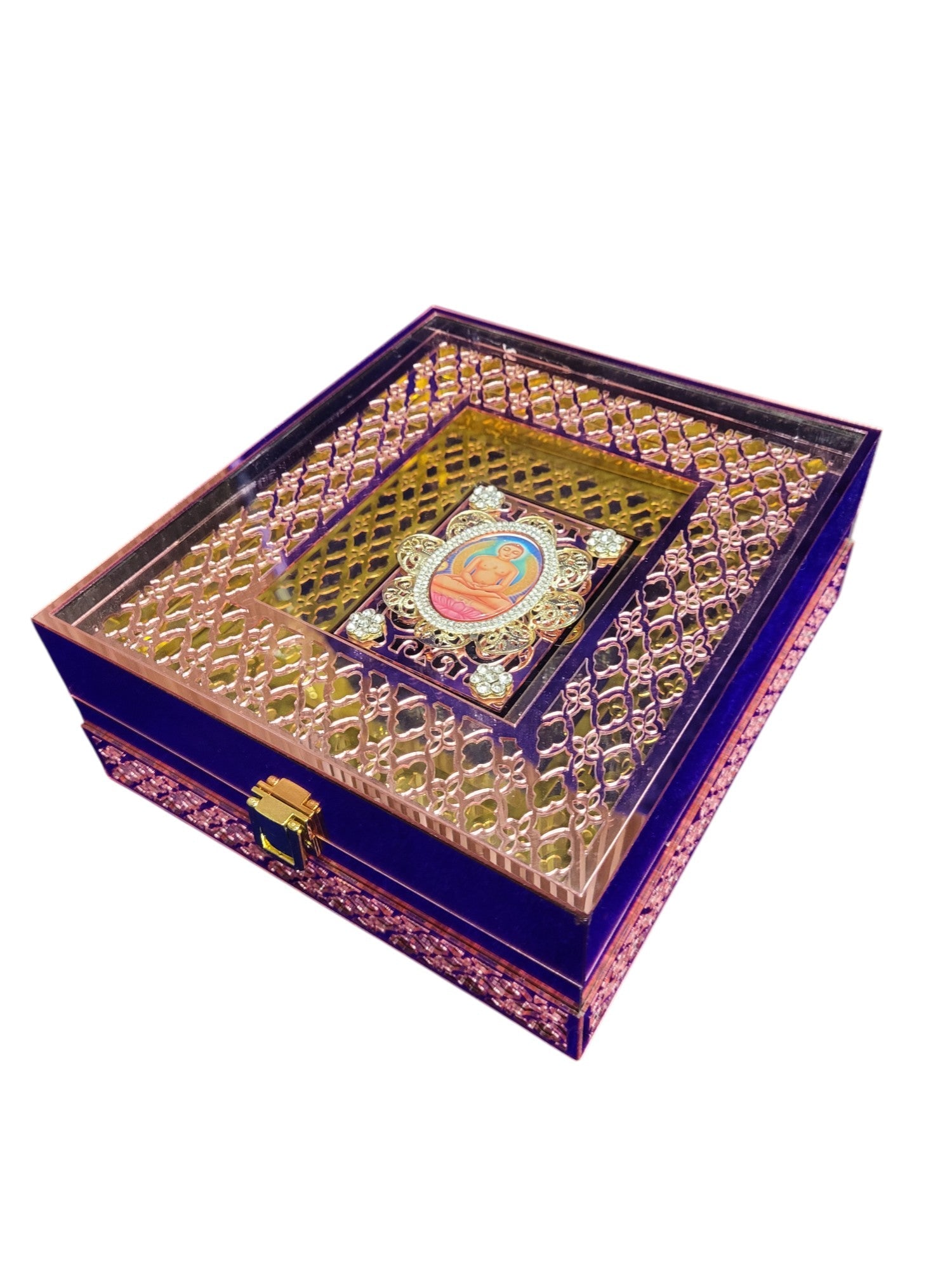 2 Bowl Set With Mahavir Swami & Namokar Mantra Set in Premium Box