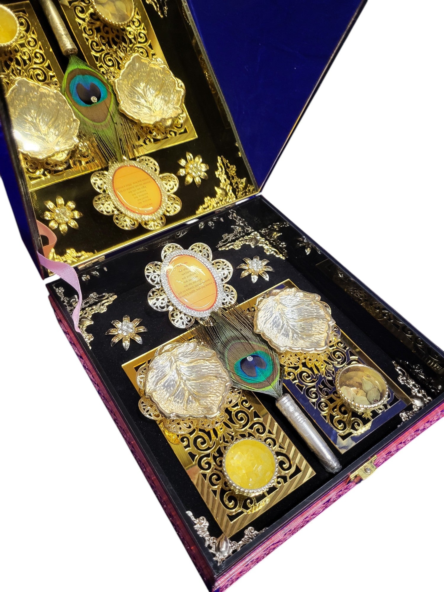 2 Bowl Set With Mahavir Swami & Namokar Mantra Set in Premium Box