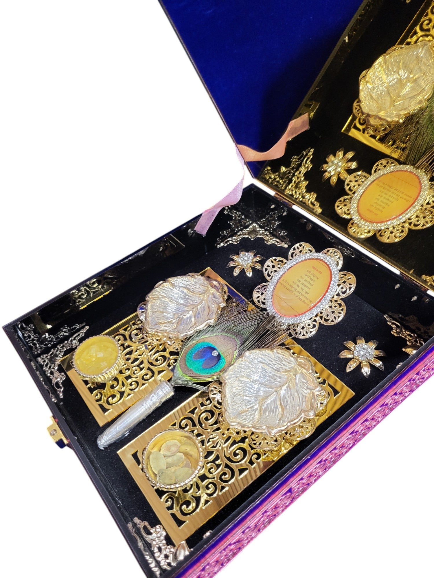 2 Bowl Set With Mahavir Swami & Namokar Mantra Set in Premium Box