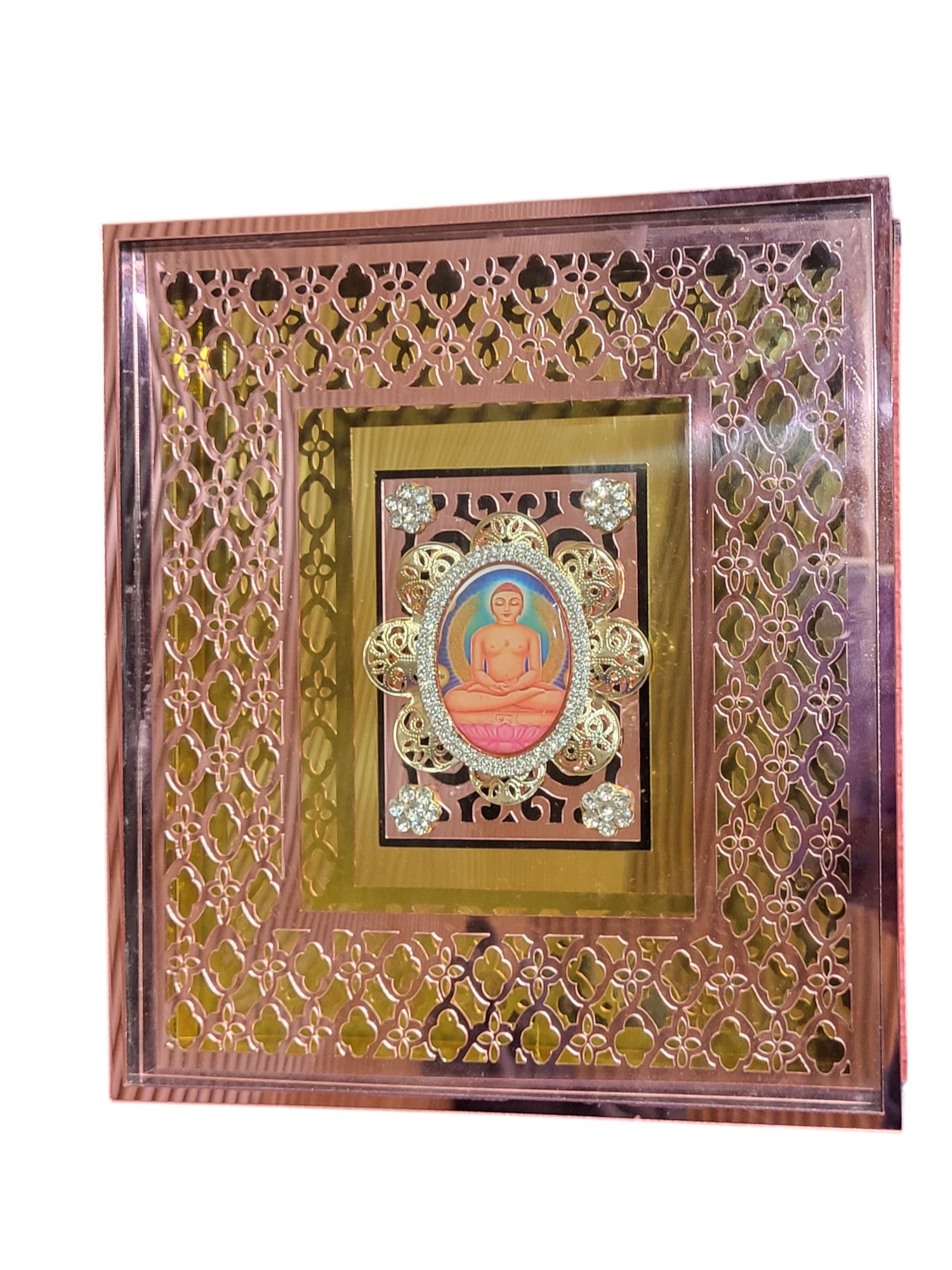 2 Bowl Set With Mahavir Swami & Namokar Mantra Set in Premium Box