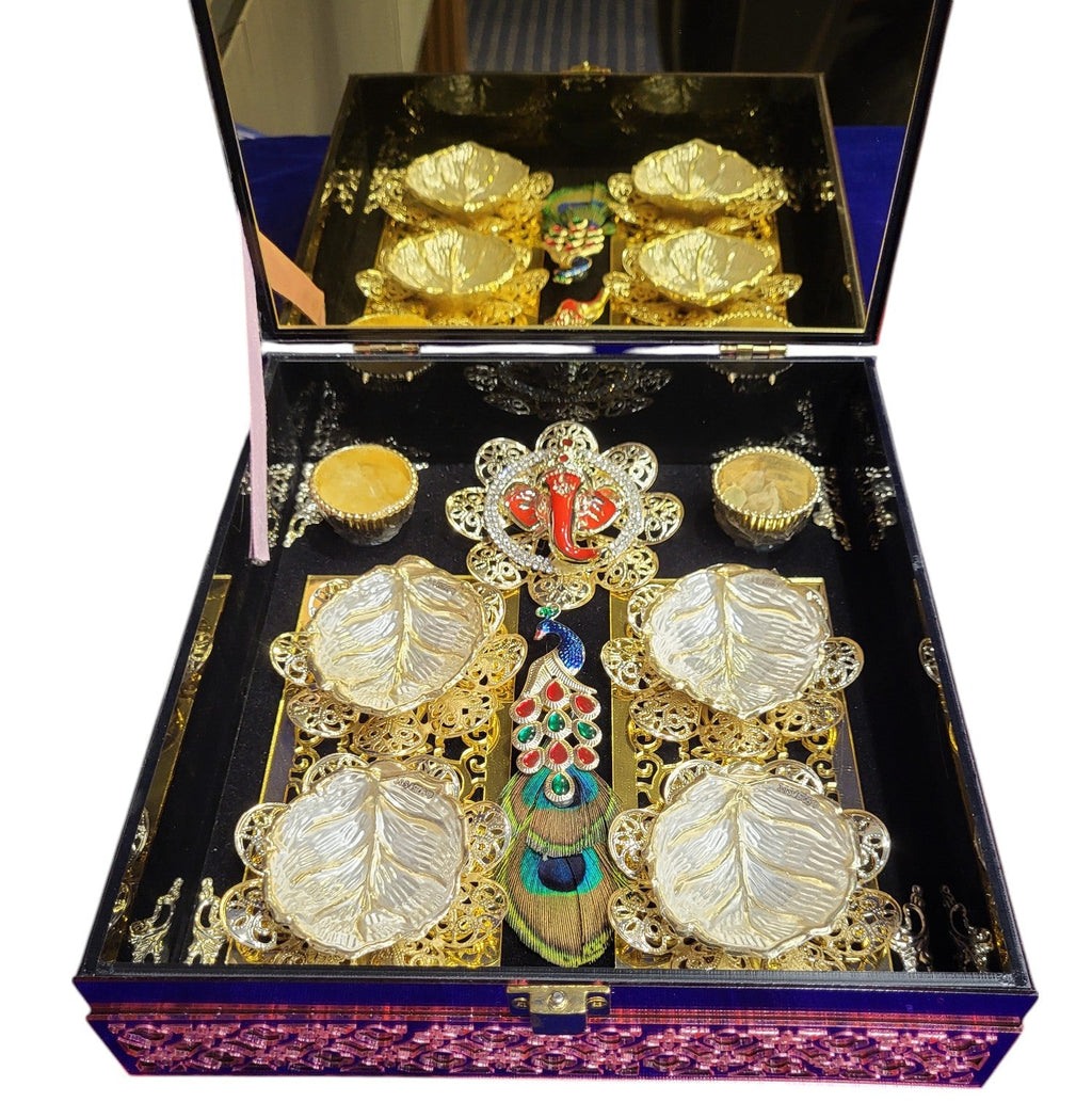 2 Bowl Set With Radha Krihna in Premium Box