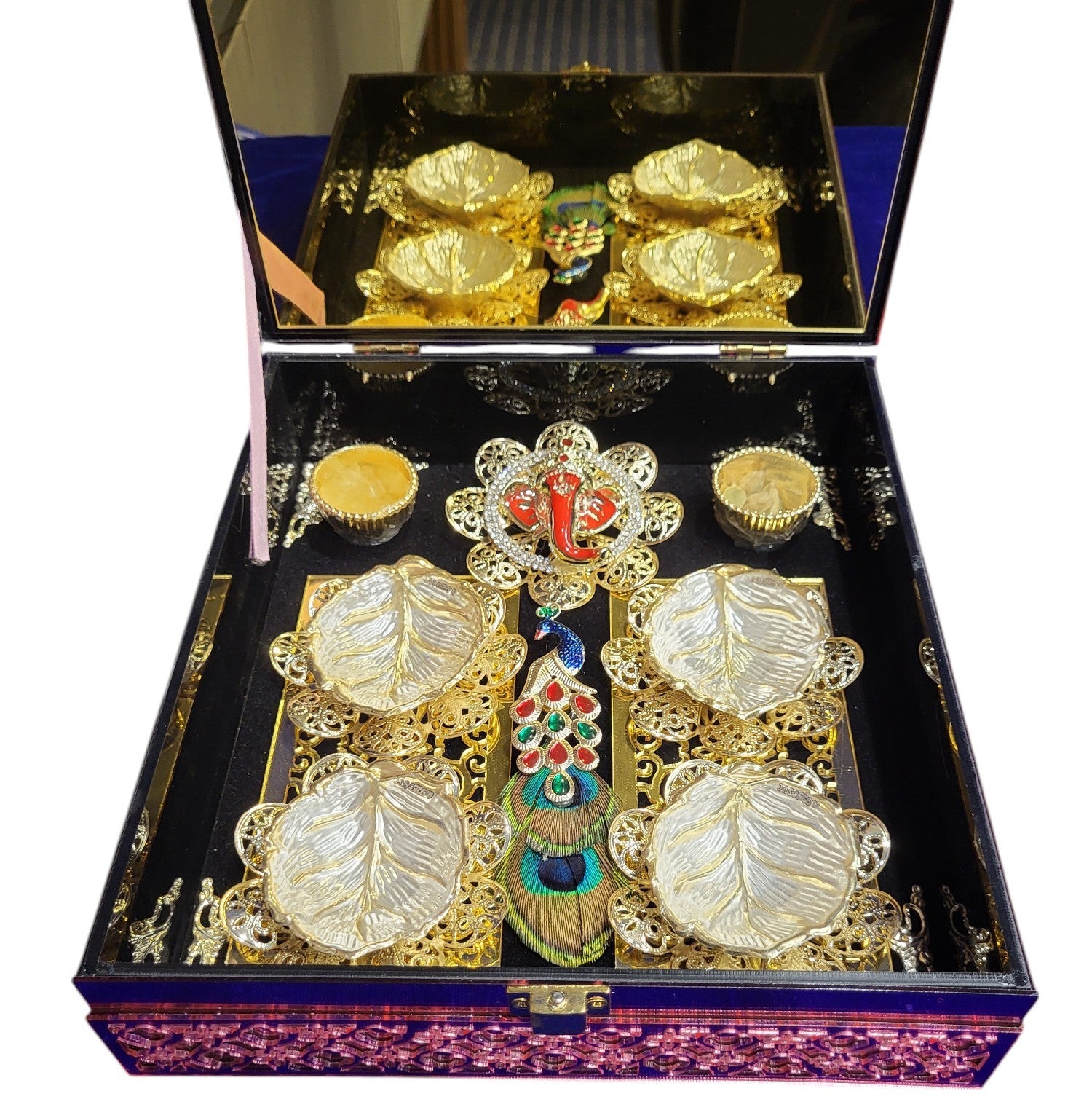 2 Bowl Set With Radha Krihna in Premium Box