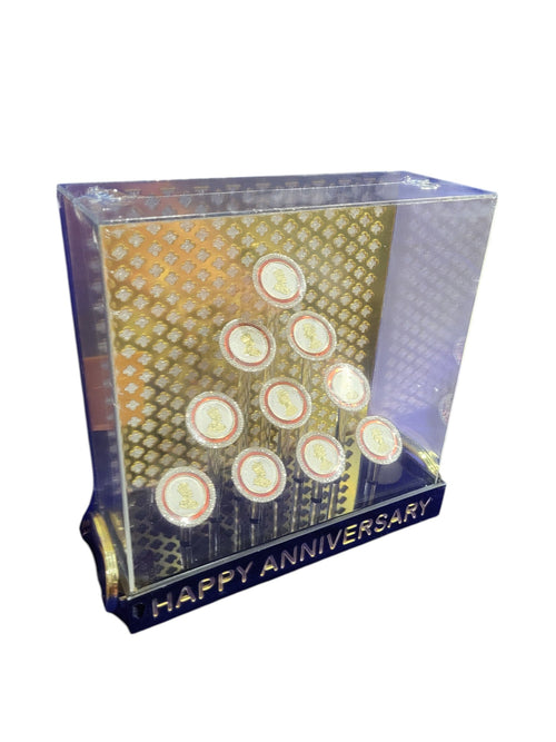 10 MINI COIN LED PLATTER SET