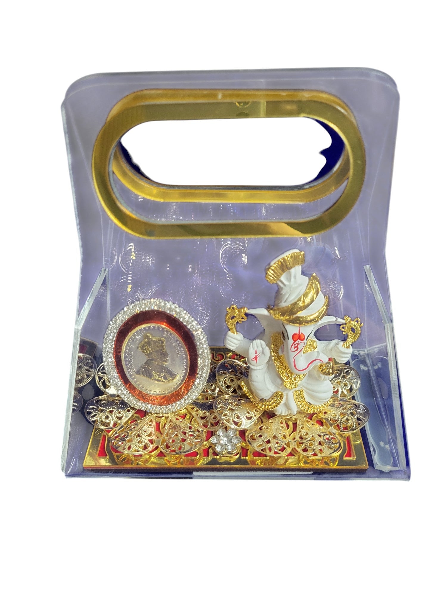 ONE COIN SET WITH GANESHA IN ACRYLIC BAG