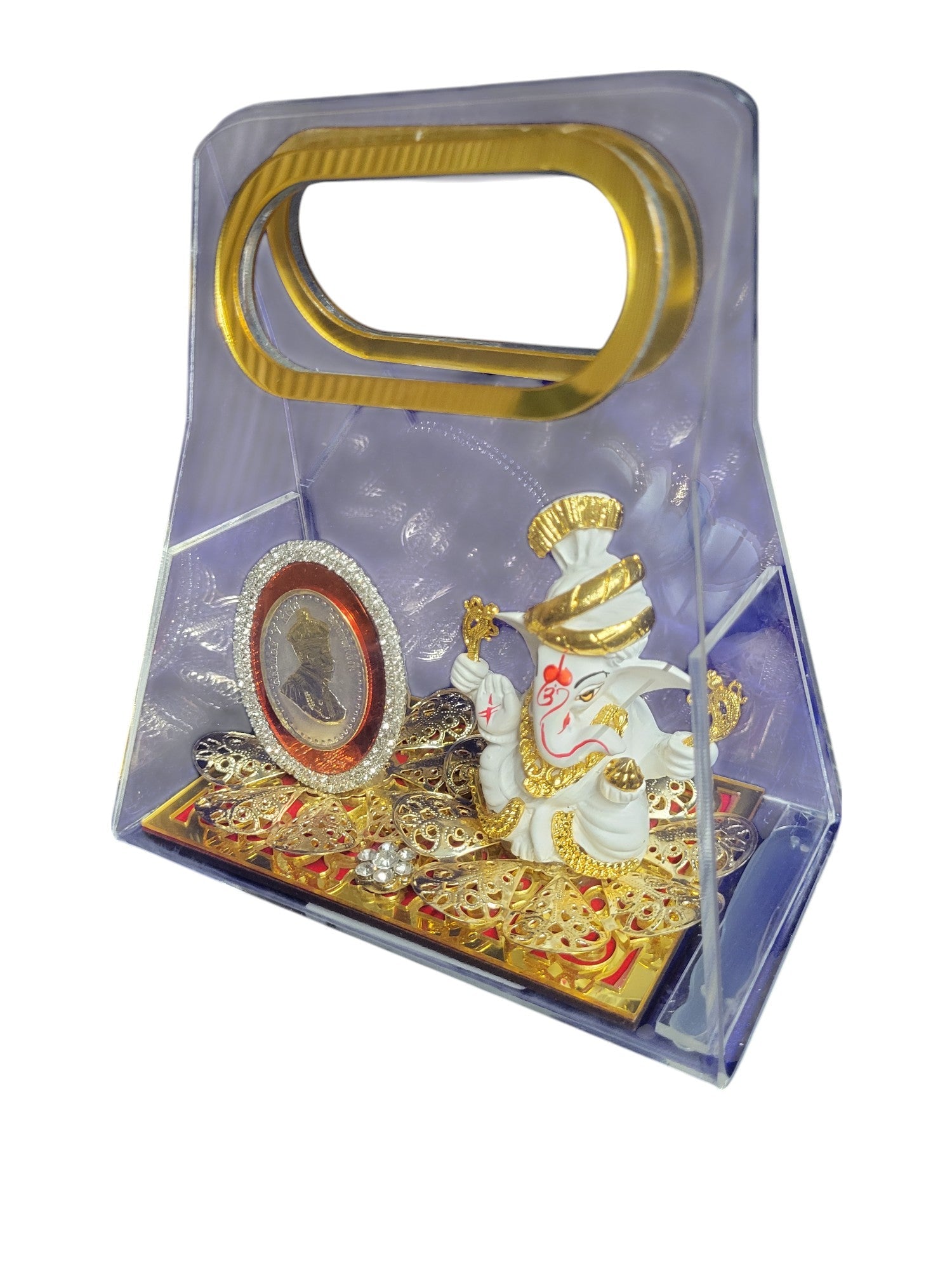 ONE COIN SET WITH GANESHA IN ACRYLIC BAG