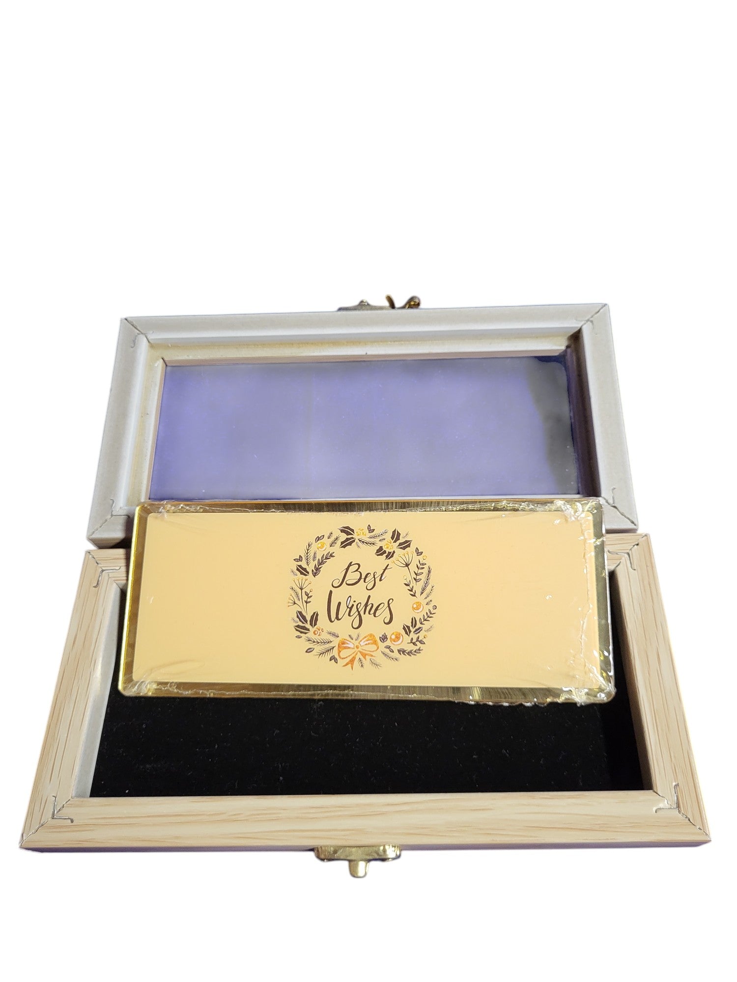 BHARAT SILVER ENVELOPE WITH WOOD BOX