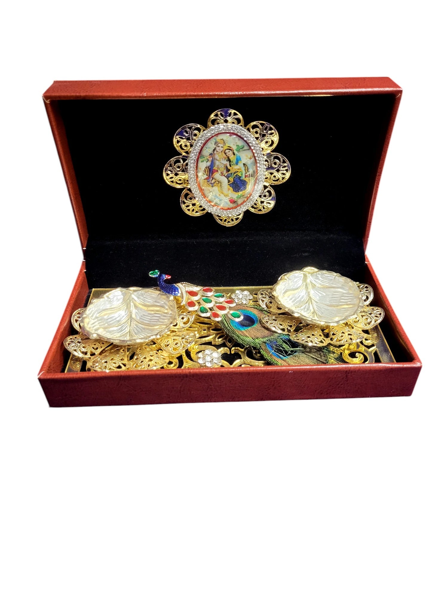 2 Bowl Set With Radha Krishna