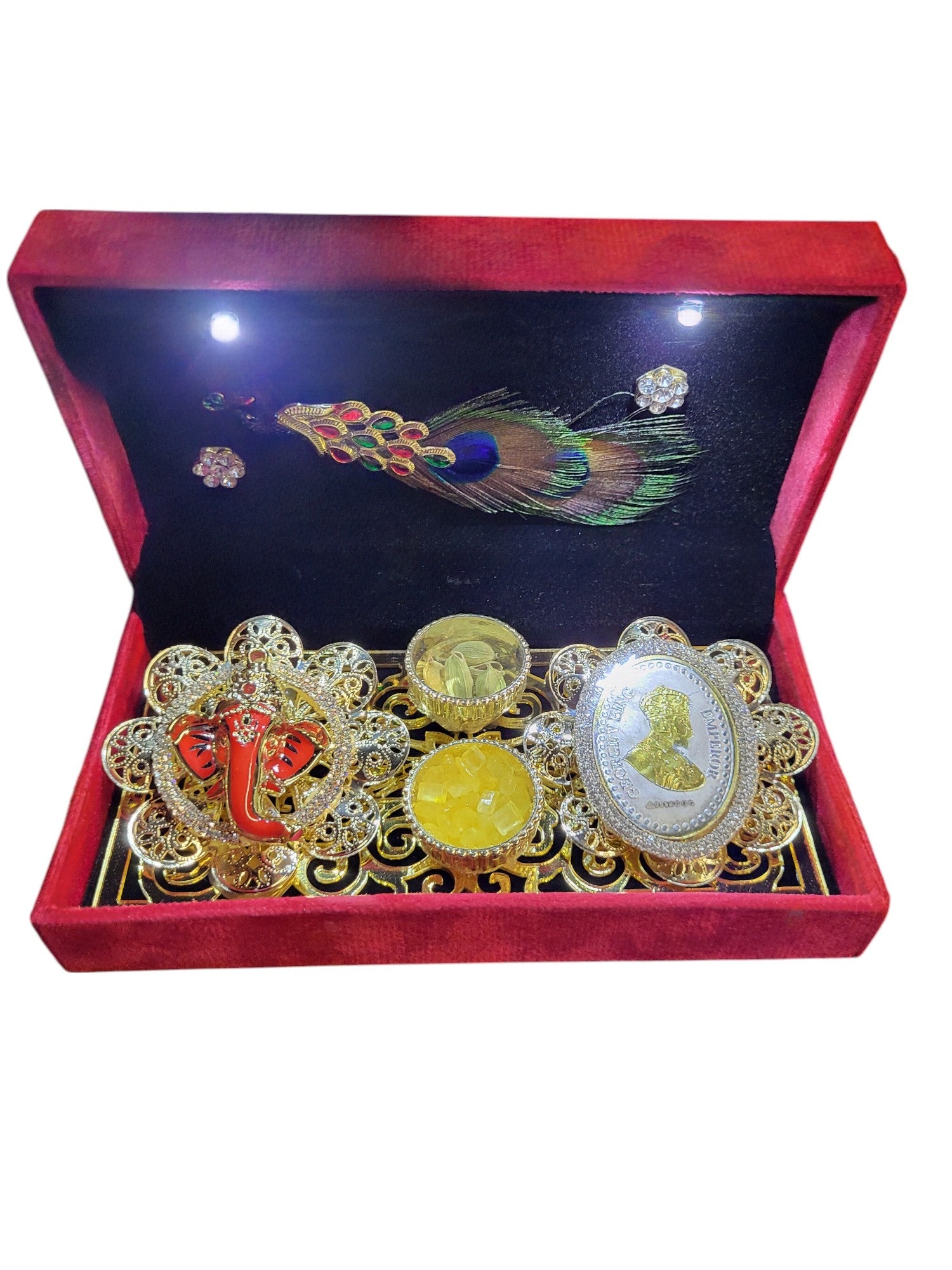 10GM COIN PACK WITH LORD GANESHA IN LED BOX