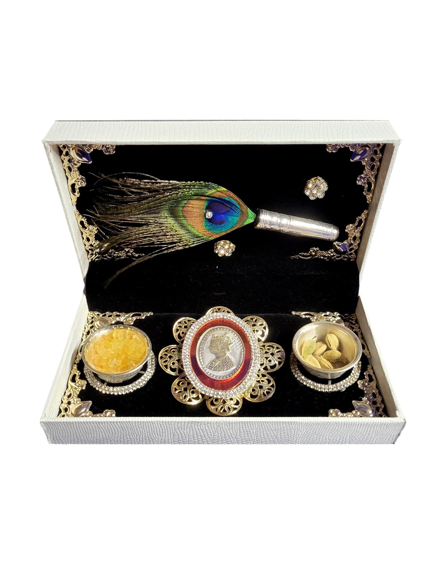2 KATORI SET WITH R.K. COIN & MAYUR CHADI IN FUSION BOX