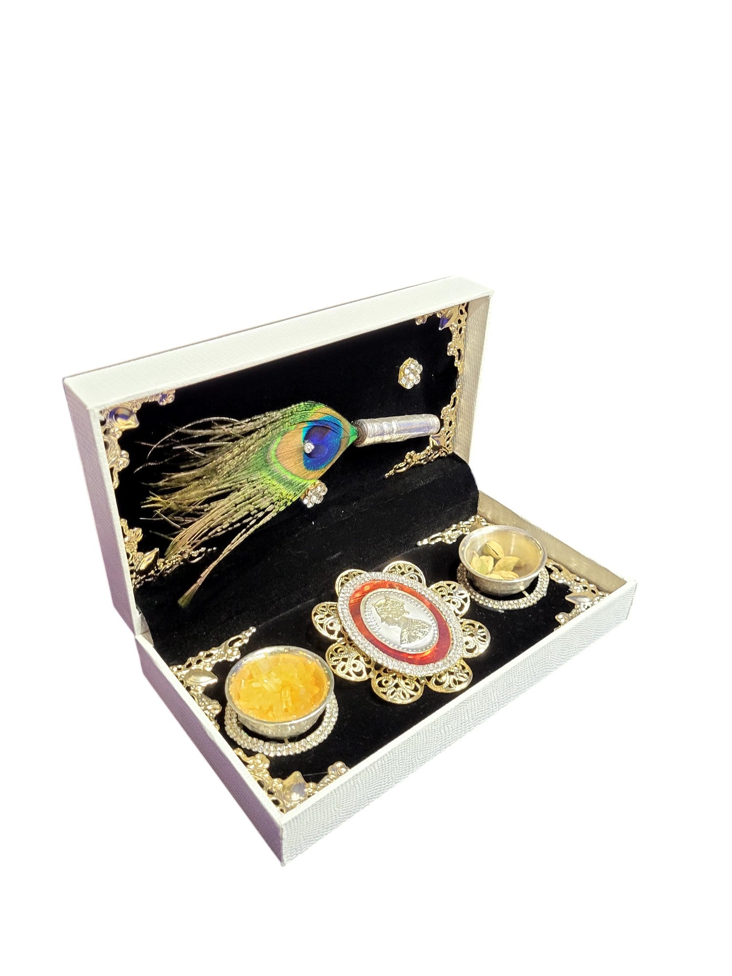 2 KATORI SET WITH R.K. COIN & MAYUR CHADI IN FUSION BOX