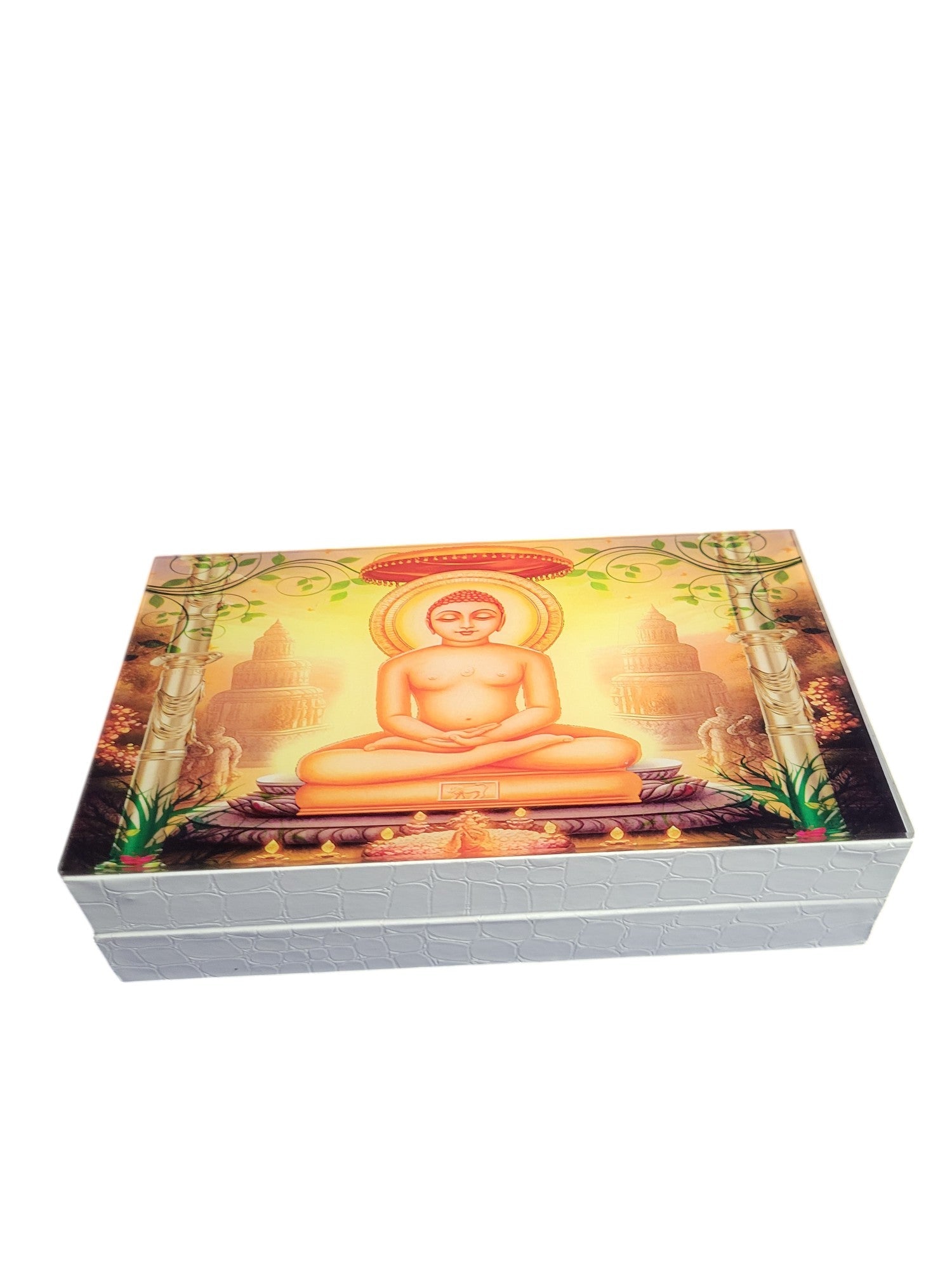 BIG COIN SET WITH MAHAVIR SWAMI PICTURE IN FUSION BOX