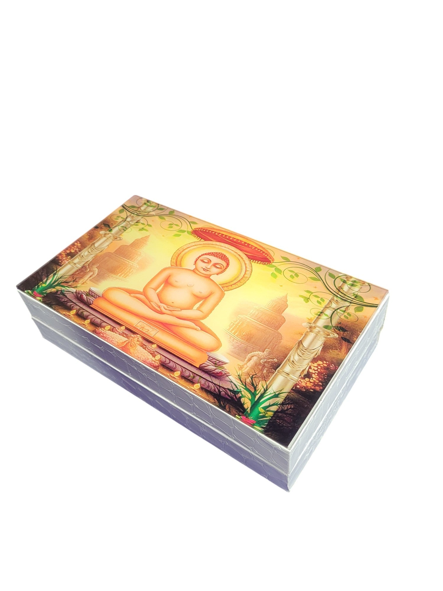 BIG COIN SET WITH MAHAVIR SWAMI PICTURE IN FUSION BOX