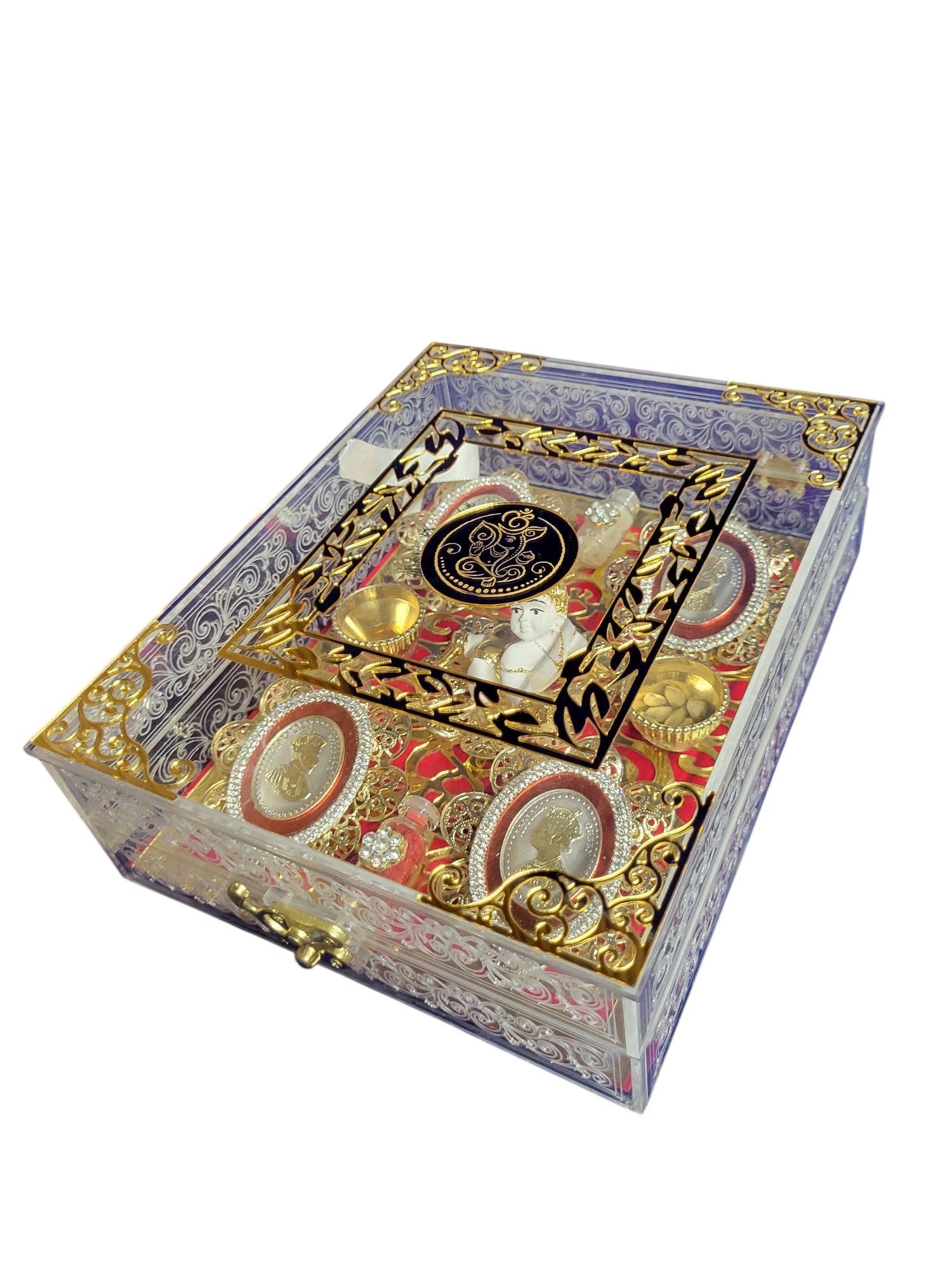 4 COIN SET WITH BAL GOPAL IN ACRYLIC BOX