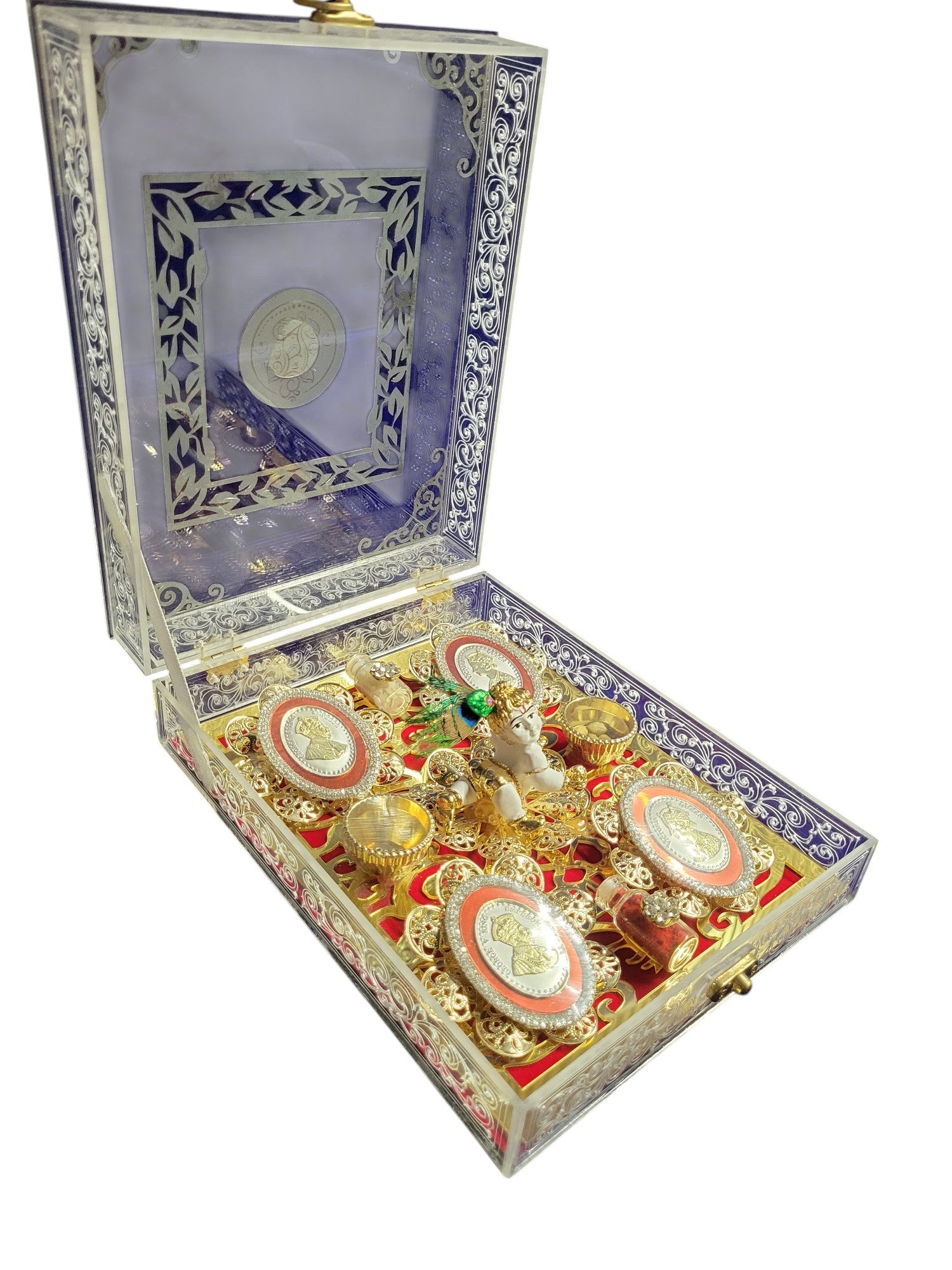 4 COIN SET WITH BAL GOPAL IN ACRYLIC BOX