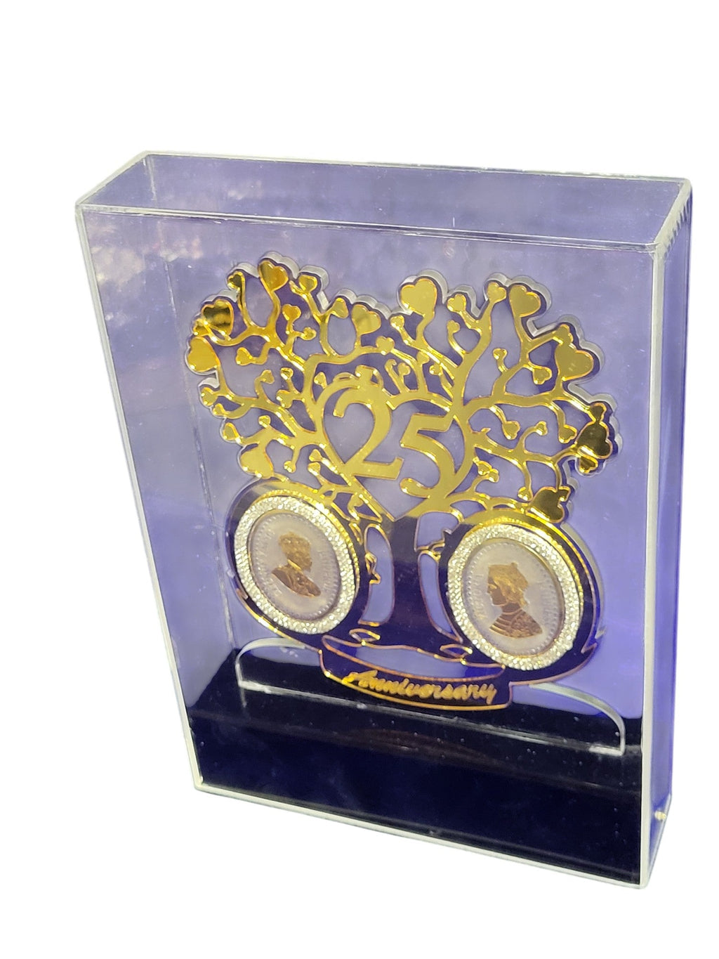 2 BIG COIN WITH 25TH ANNIVERSARY IN ACRYLIC BOX
