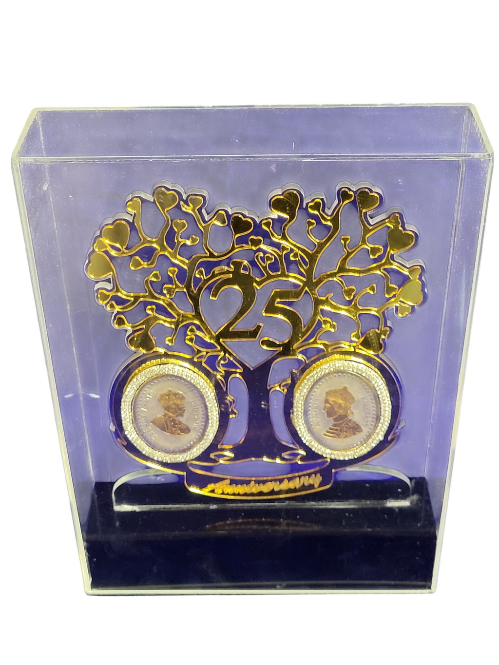2 BIG COIN WITH 25TH ANNIVERSARY IN ACRYLIC BOX