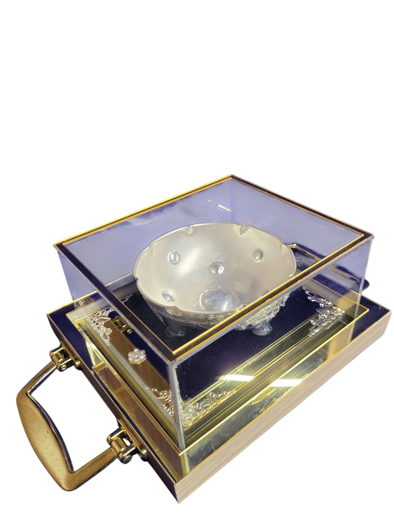 FANCY RASGULLA FRUIT BOWL WITH SILVER PAYA