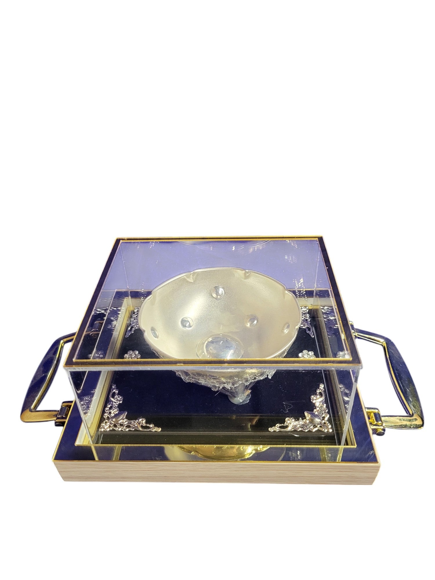 FANCY RASGULLA FRUIT BOWL WITH SILVER PAYA""
