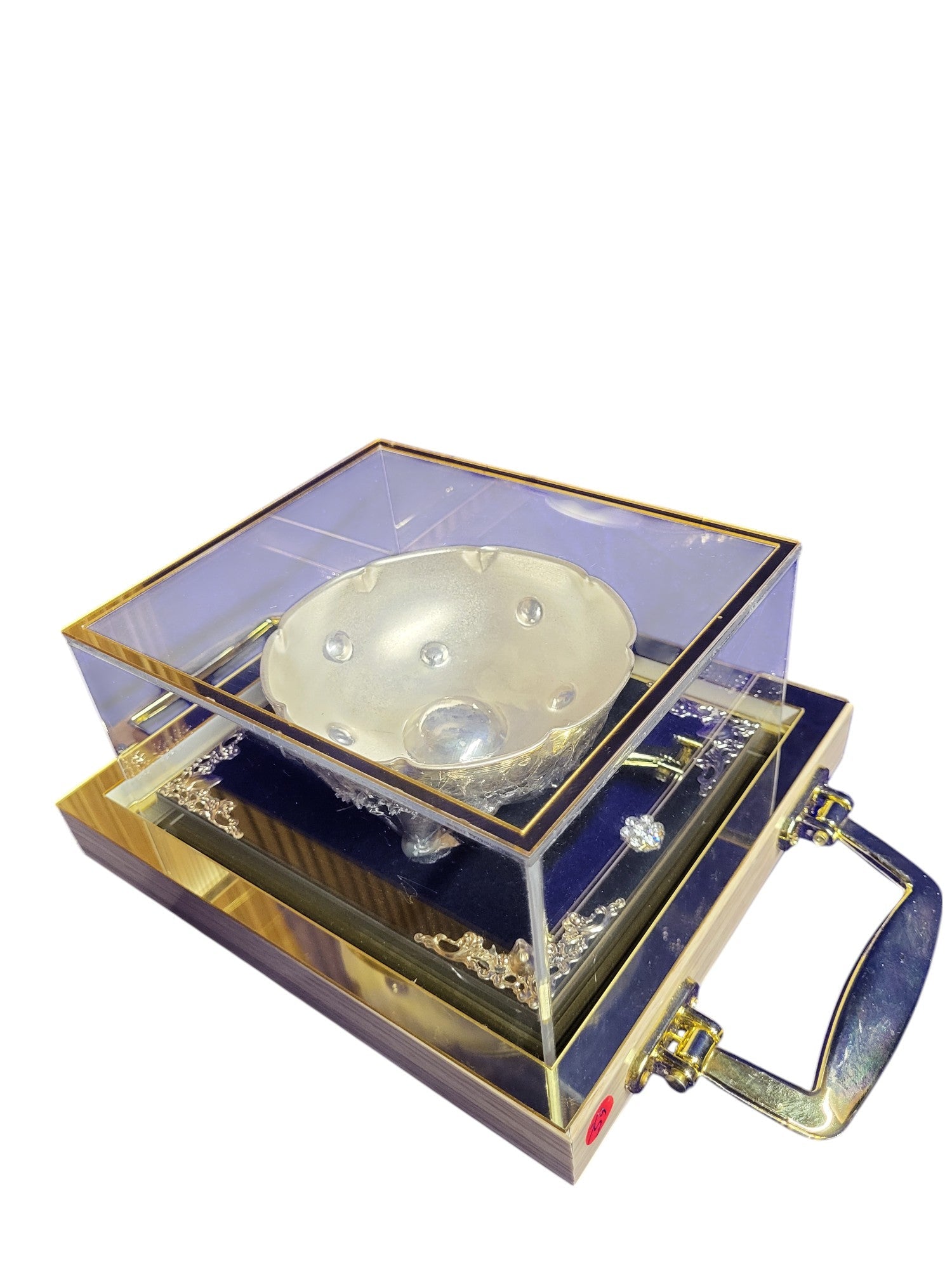 FANCY RASGULLA FRUIT BOWL WITH SILVER PAYA""