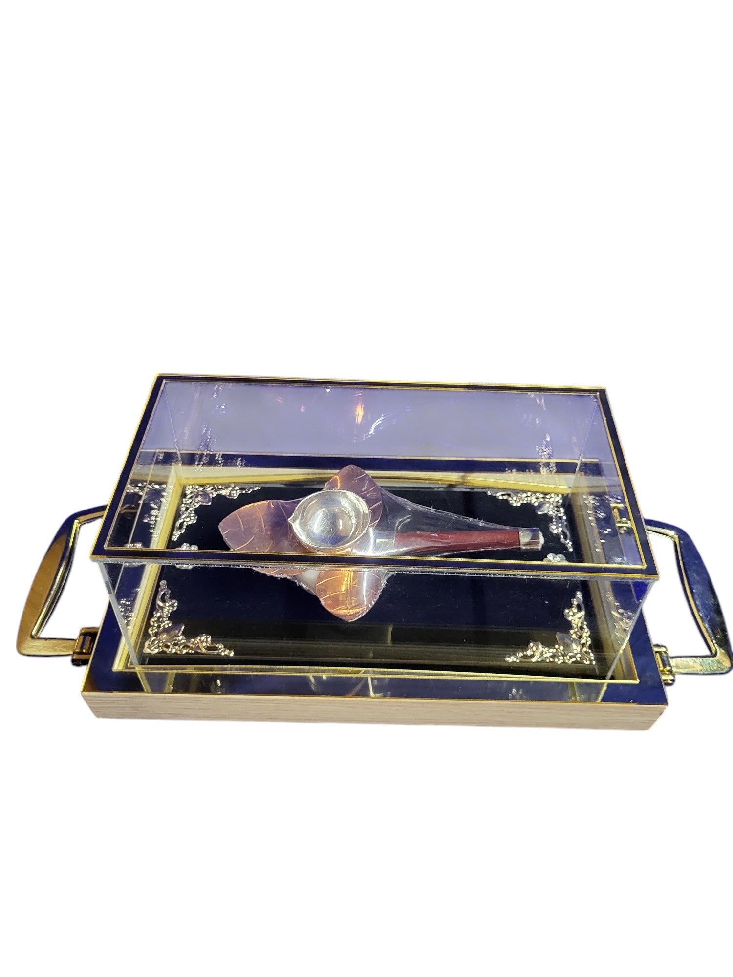 DEEPAM WITH COPPER BASED & WOODEN HANDLE