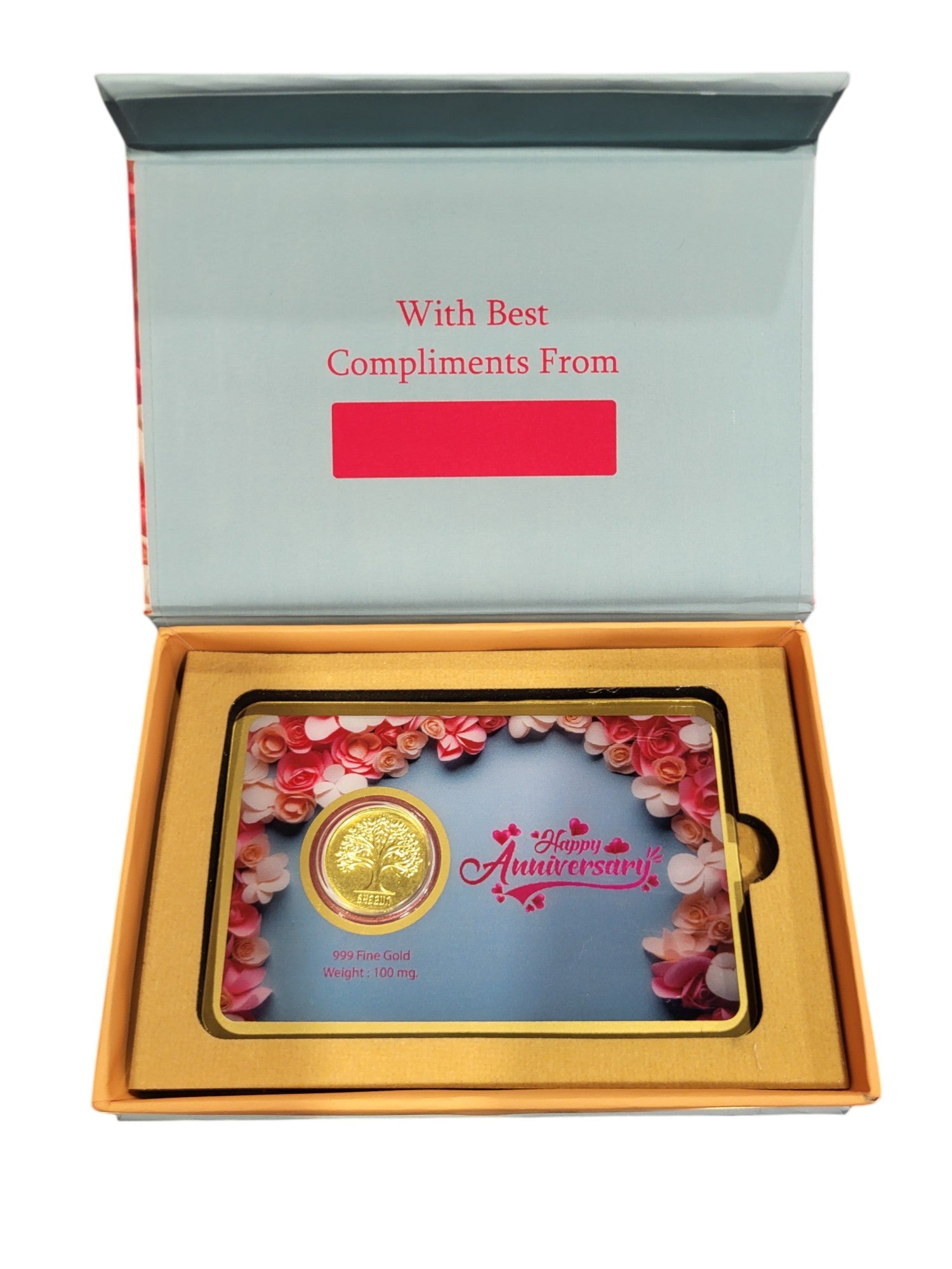GOLD COIN HAPPY ANNIVERSARY - SKYBLUE/PINK FL 100MG WITH BOX