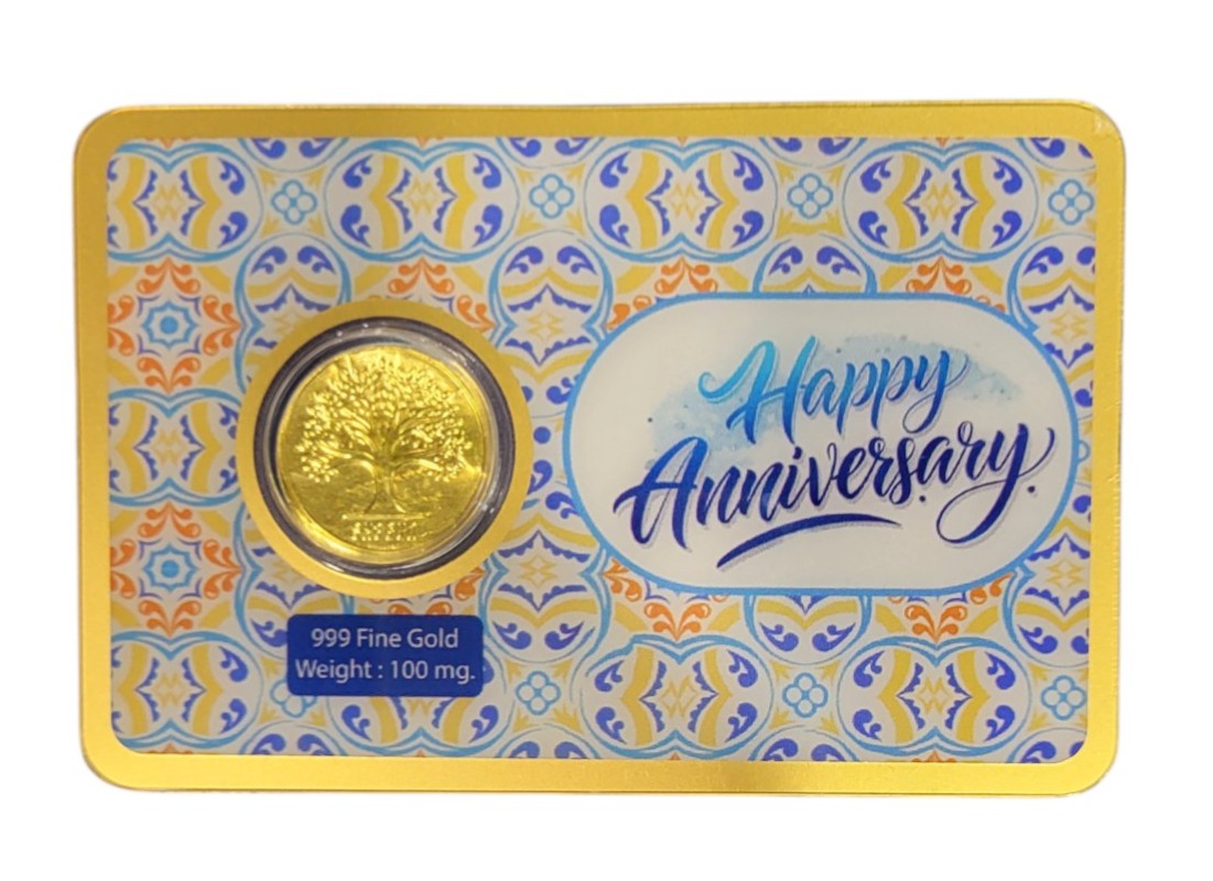 GOLD COIN HAPPY ANNIVERSARY - WH/BLUE FL 100MG WITH BOX