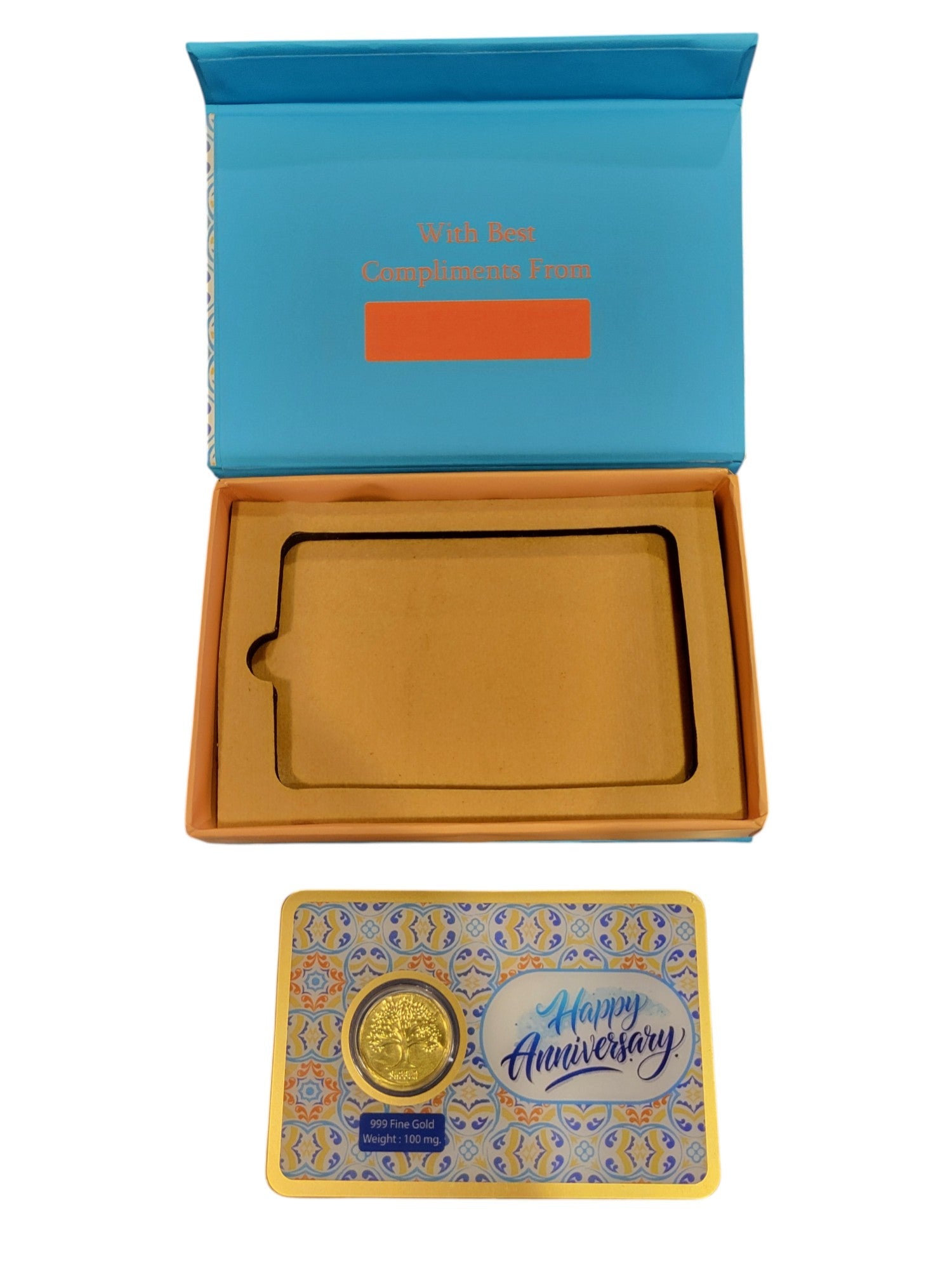 GOLD COIN HAPPY ANNIVERSARY - WH/BLUE FL 100MG WITH BOX