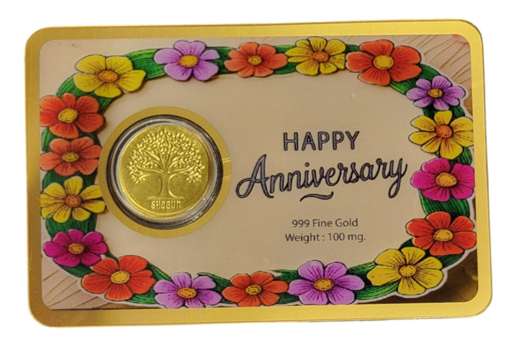 GOLD COIN HAPPY ANNIVERSARY - WH/BRN FL 100MG WITH BOX