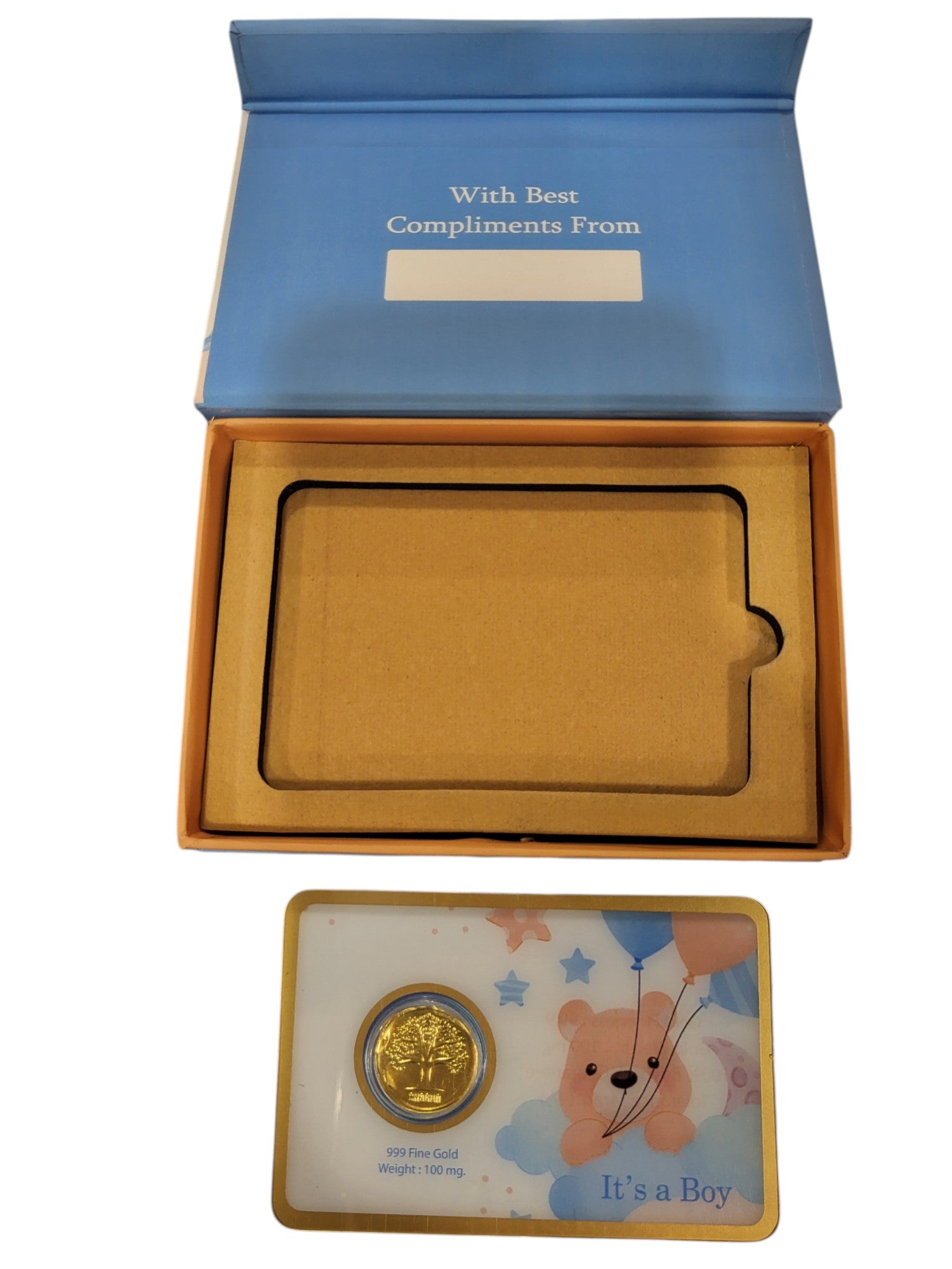 GOLD COIN ITS BOY - BLUE 100MG WITH BOX
