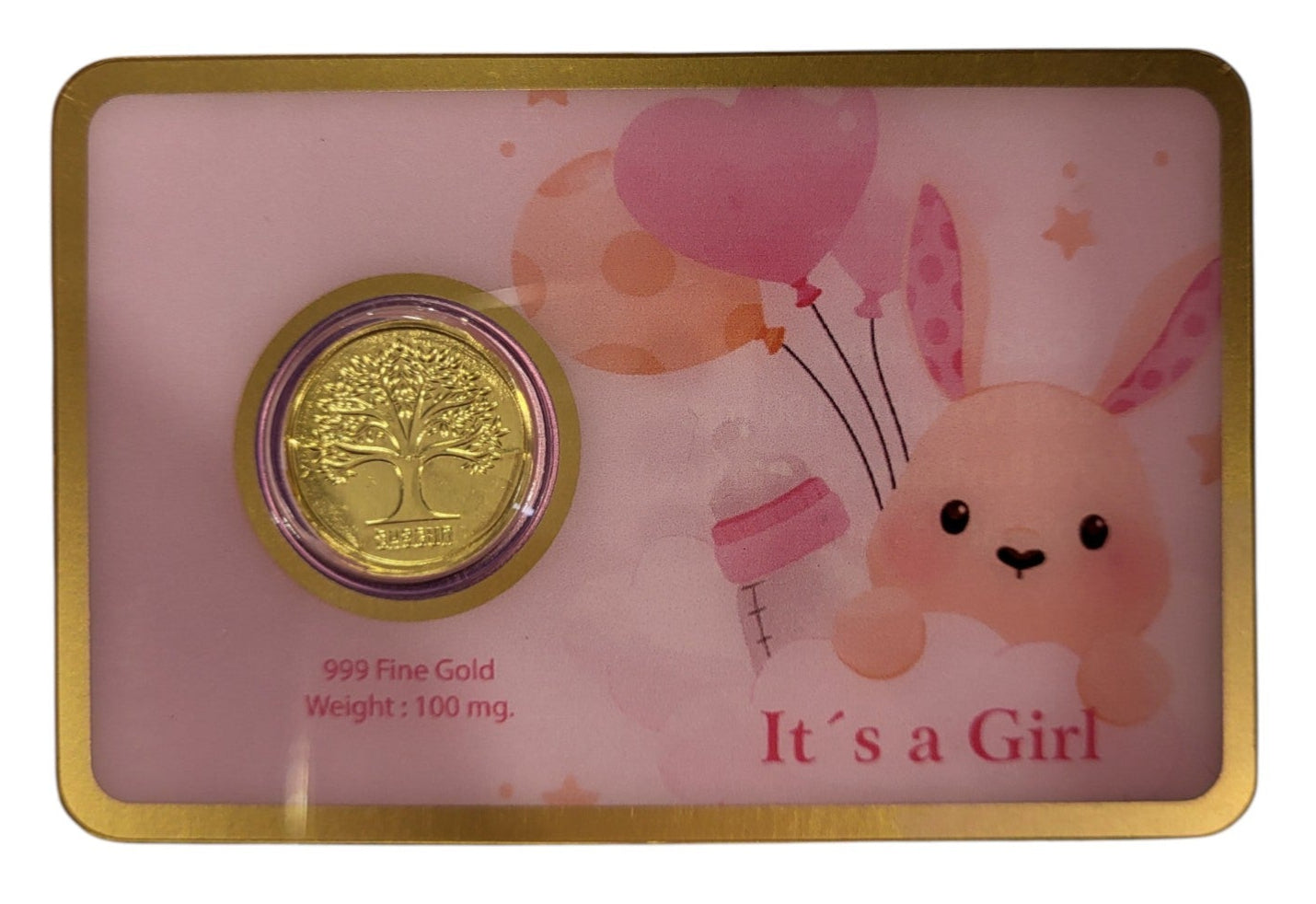 GOLD COIN ITS GIRL - PINK 100MG WITH BOX