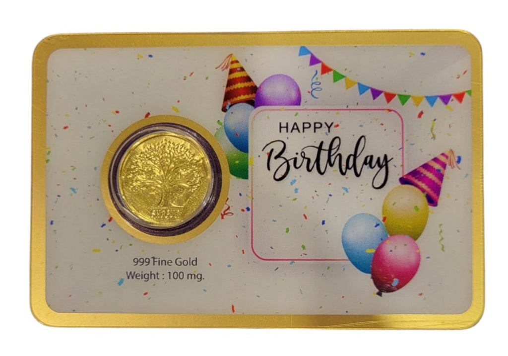 GOLD COIN HAPPY BIRTHDAY - WH/PURPLE 100MG WITH BOX