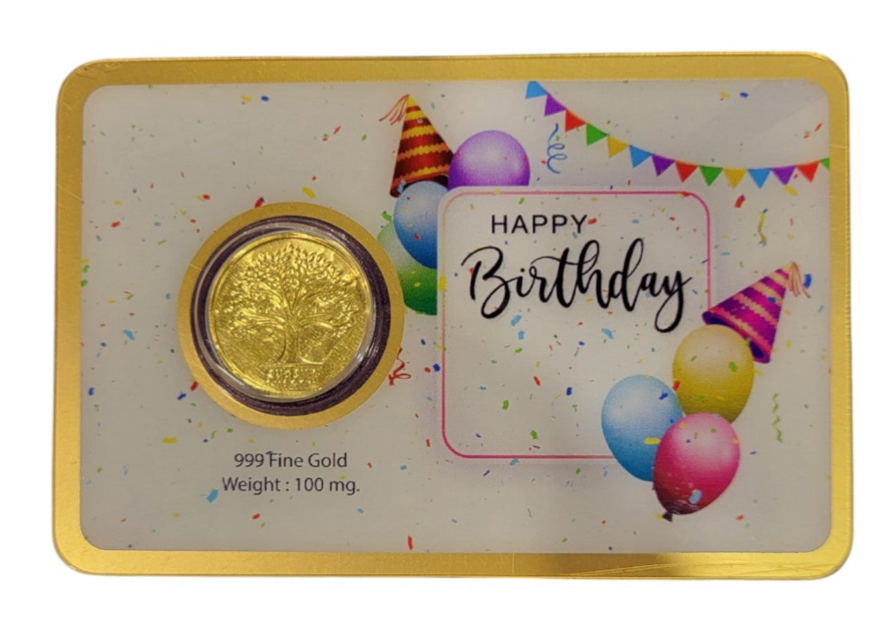 GOLD COIN HAPPY BIRTHDAY - WH/PURPLE 100MG WITH BOX