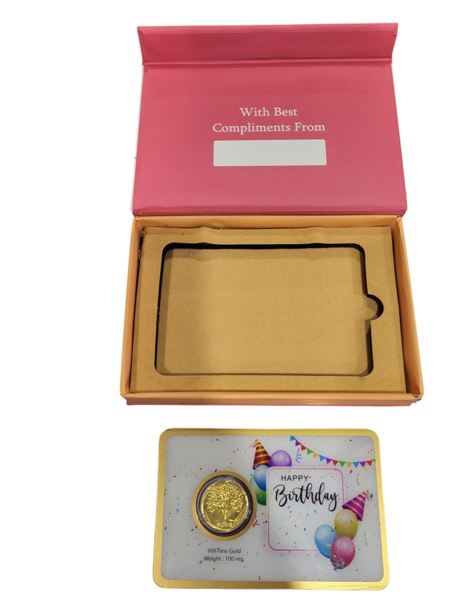 GOLD COIN HAPPY BIRTHDAY - WH/PURPLE 100MG WITH BOX